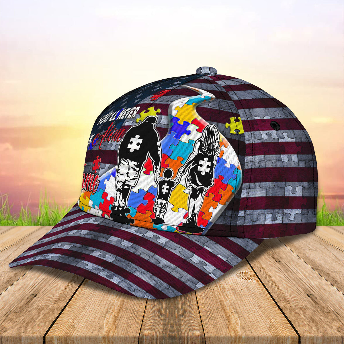 Adeenyc Custom Classic Cap Baseball Cap Hat Baseball Cap Hat- Autism Awareness - Personalized Name - Hh Hats Gifts for men & women Adeenyc.com
