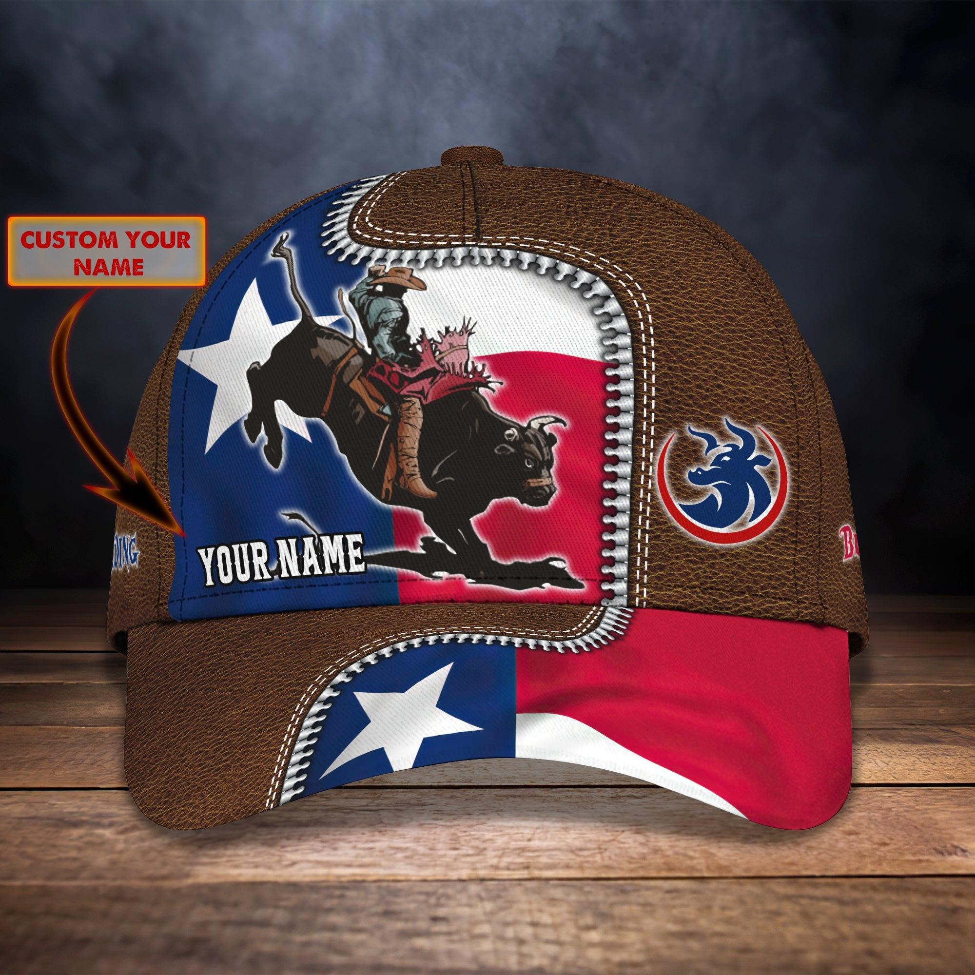 Adeenyc Custom Classic Cap Baseball Cap Hat Baseball Cap Hat- Bull Riding Texas Gift Hats Gifts for men & women Adeenyc.com
