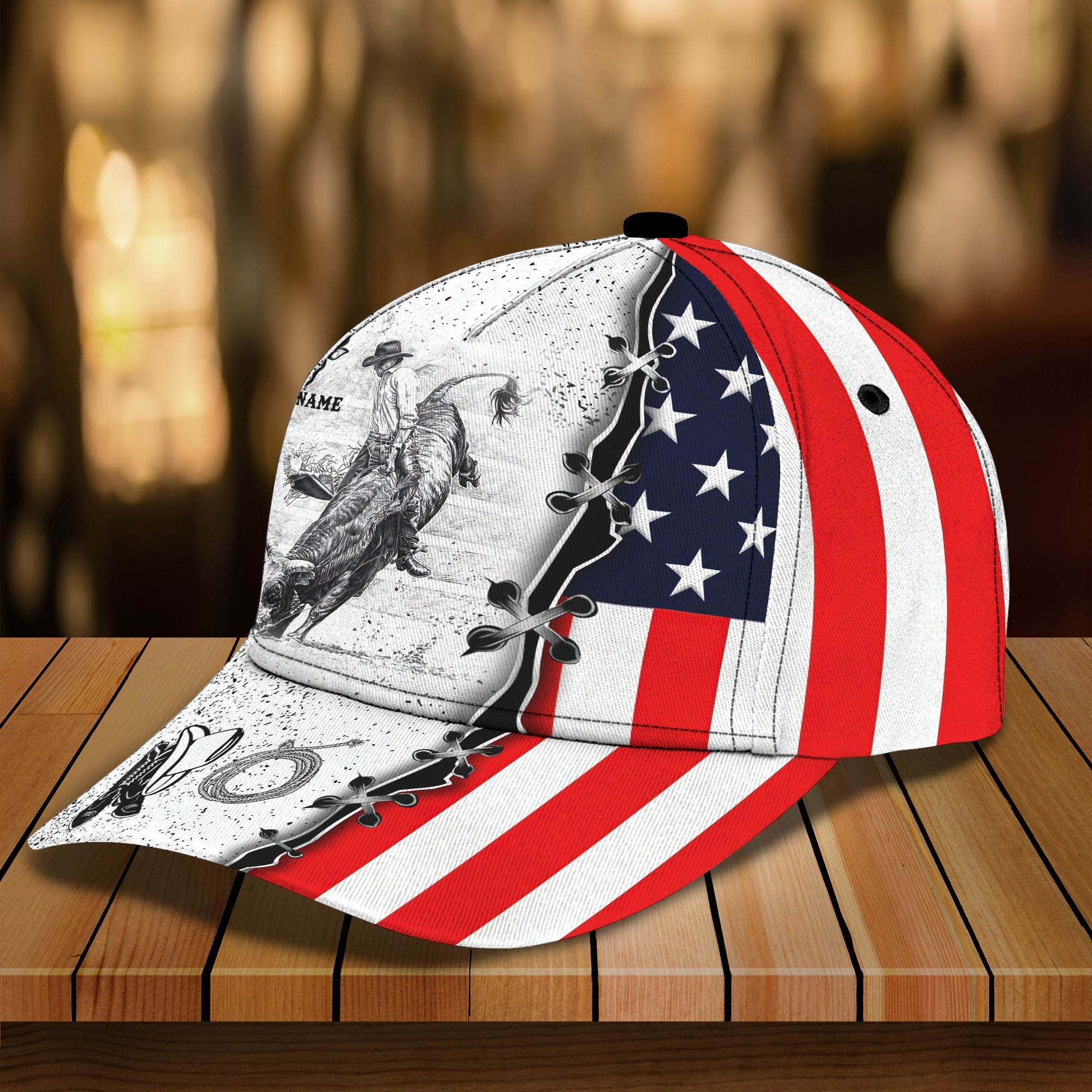 Adeenyc Custom Classic Cap Baseball Cap Hat Baseball Cap Hat For Bull Riding Enthusiasts Hats Gifts for men & women Adeenyc.com
