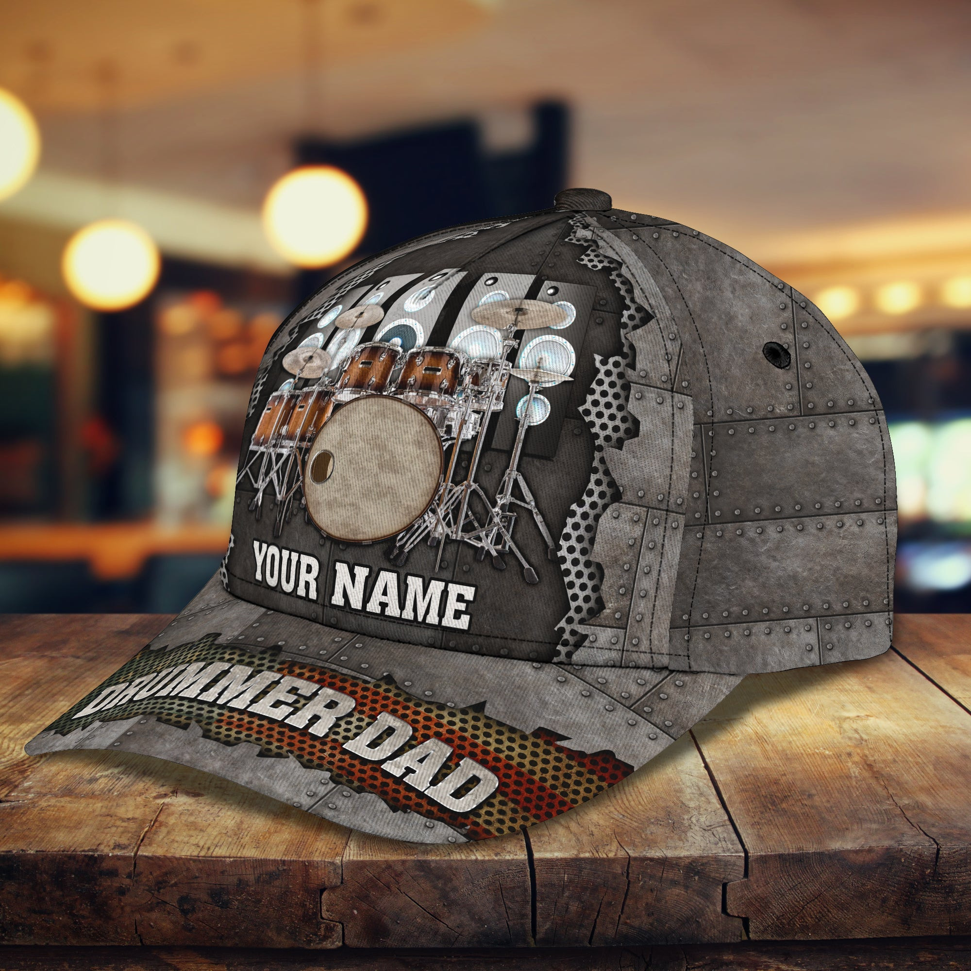 Adeenyc Custom Classic Cap Baseball Cap Hat Baseball Cap Hat For Drummer Dads - Personalized Gift Option Hats Gifts for men & women Adeenyc.com