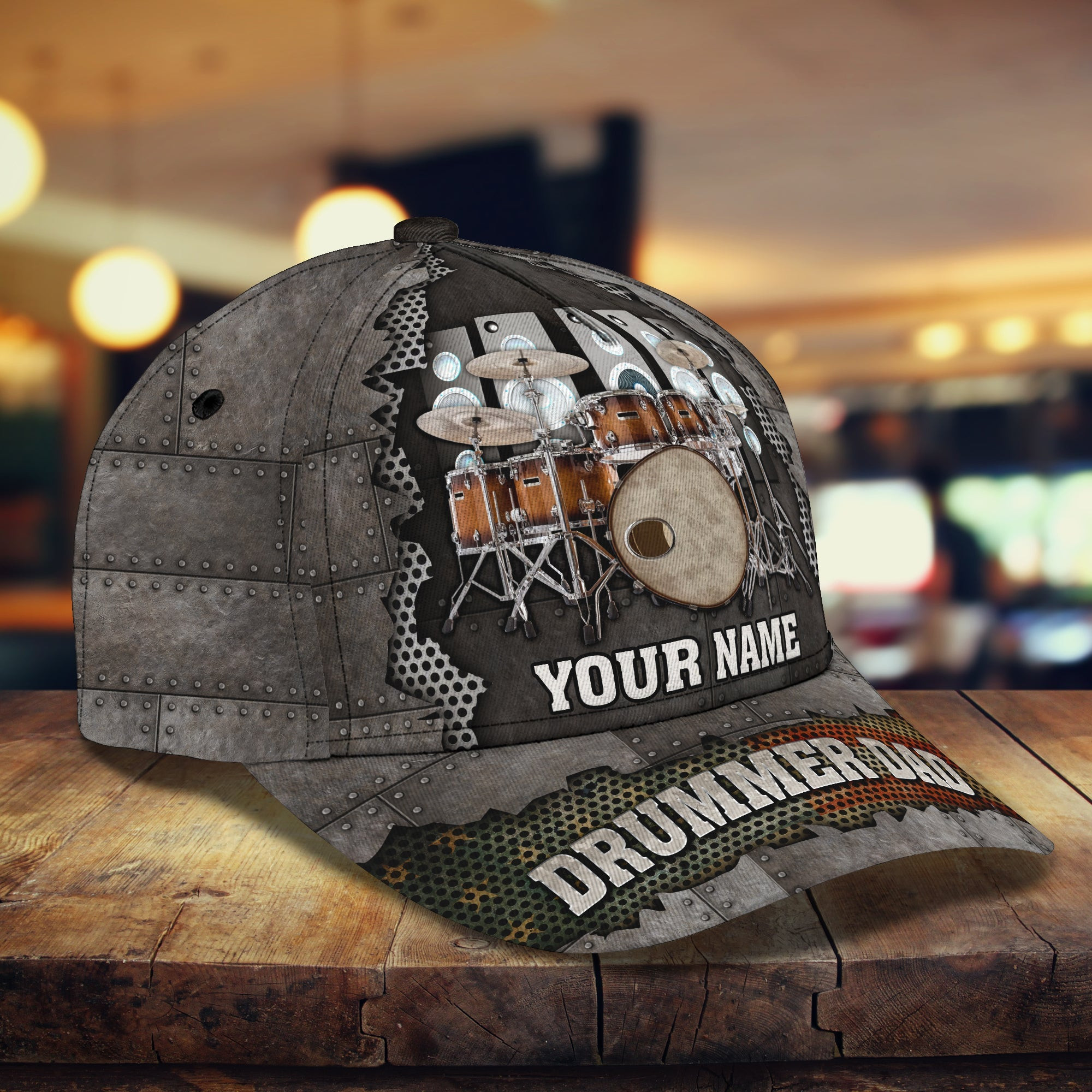 Adeenyc Custom Classic Cap Baseball Cap Hat Baseball Cap Hat For Drummer Dads - Personalized Gift Option Hats Gifts for men & women Adeenyc.com