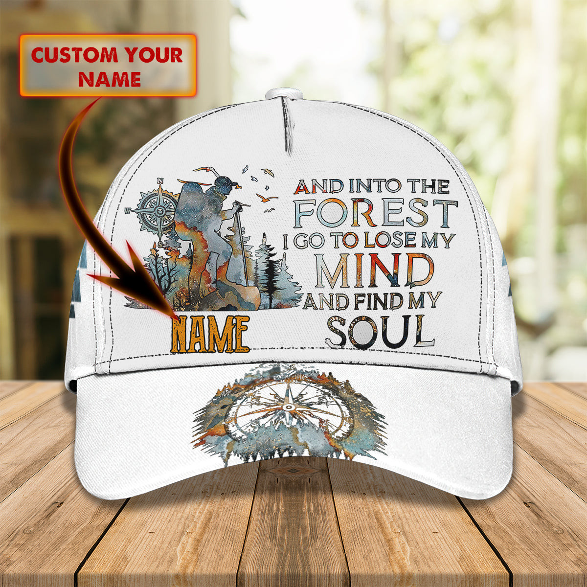 Adeenyc Custom Classic Cap Baseball Cap Hat Baseball Cap Hat For Personalized Adventures In The Forest Hats Gifts for men & women Adeenyc.com