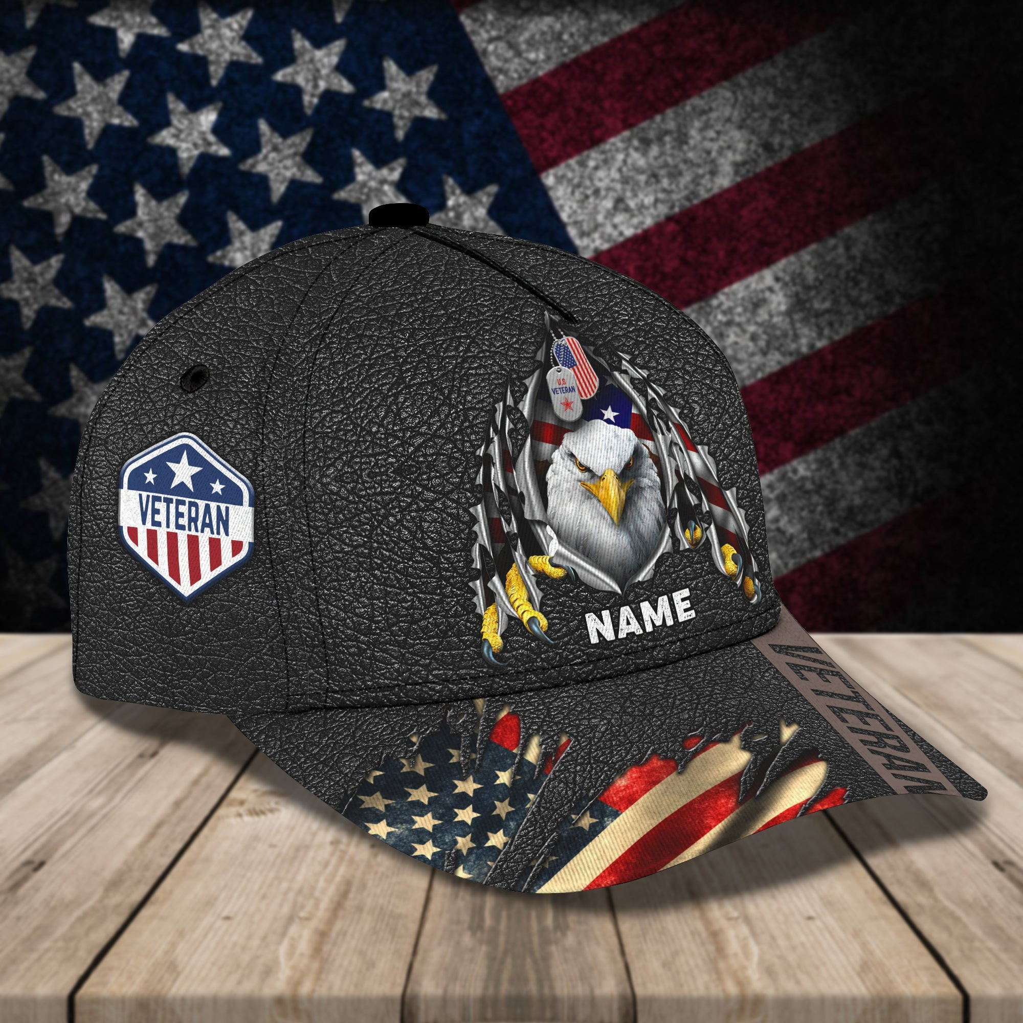 Adeenyc Custom Classic Cap Baseball Cap Hat Baseball Cap Hat For Veterans - Personalized Name Cap Hats Gifts for men & women Adeenyc.com
