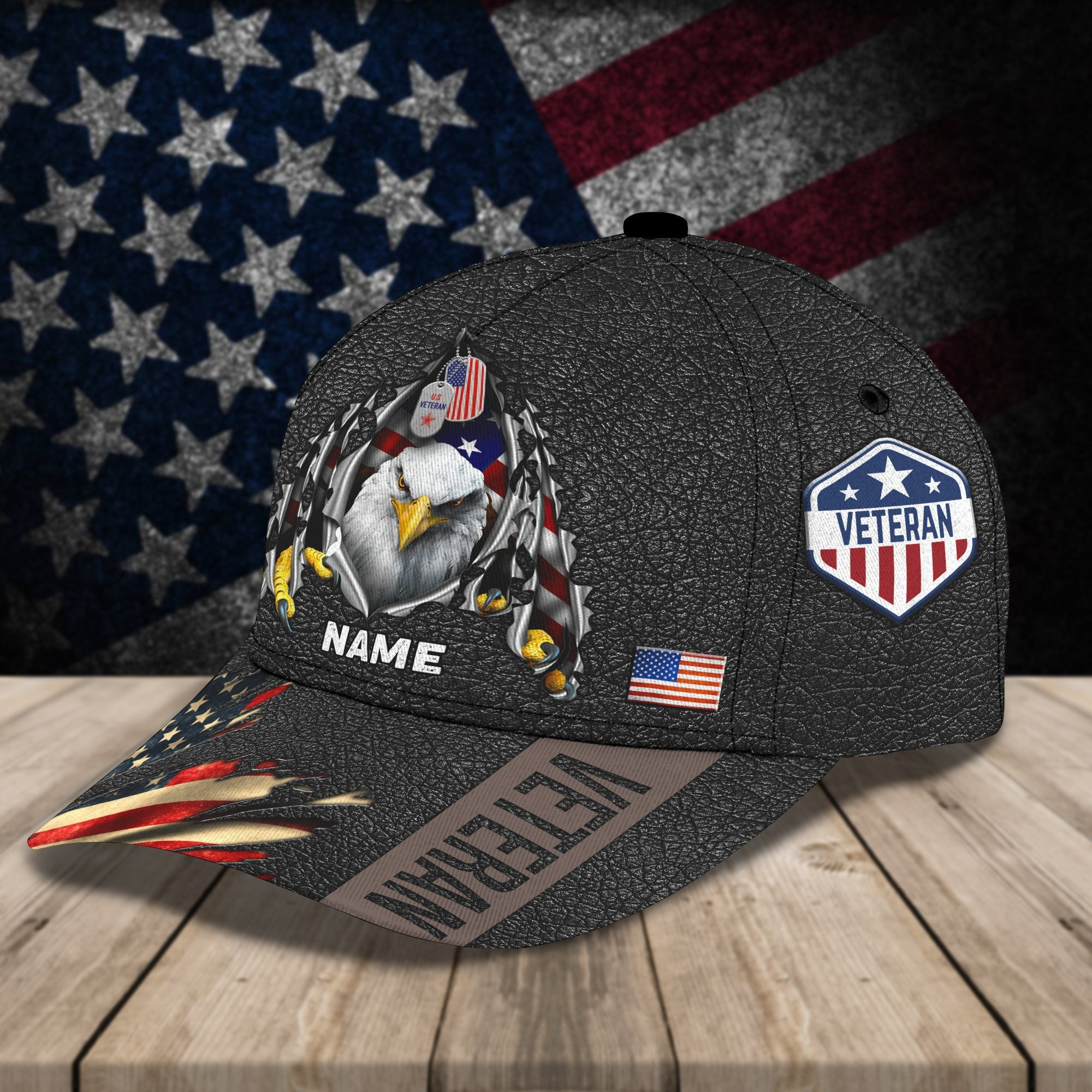 Adeenyc Custom Classic Cap Baseball Cap Hat Baseball Cap Hat For Veterans - Personalized Name Cap Hats Gifts for men & women Adeenyc.com