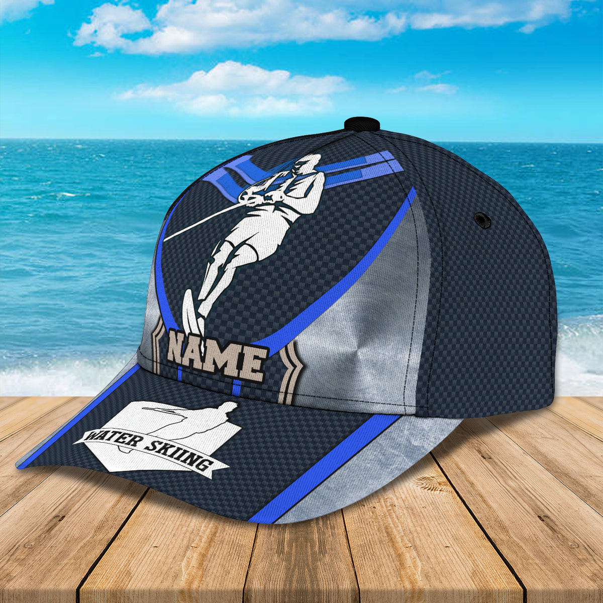 Adeenyc Custom Classic Cap Baseball Cap Hat Baseball Cap Hat For Water Skiing - Personalized Name Option Hats Gifts for men & women Adeenyc.com