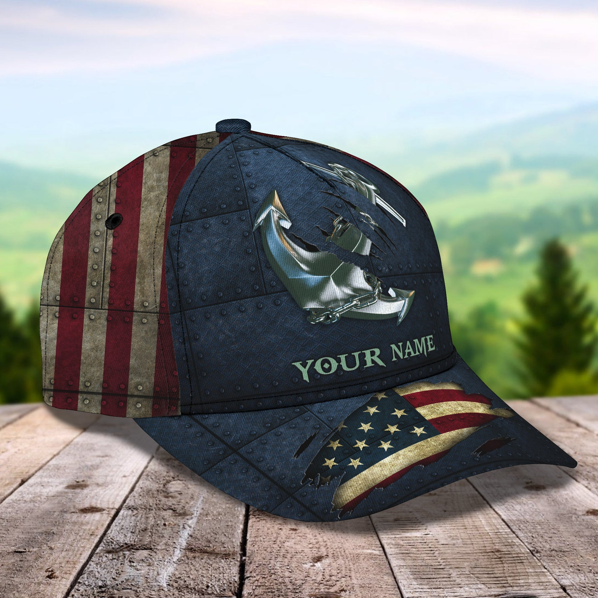 Adeenyc Custom Classic Cap Baseball Cap Hat Baseball Cap Hat- Personalized Anchor Design Hats Gifts for men & women Adeenyc.com