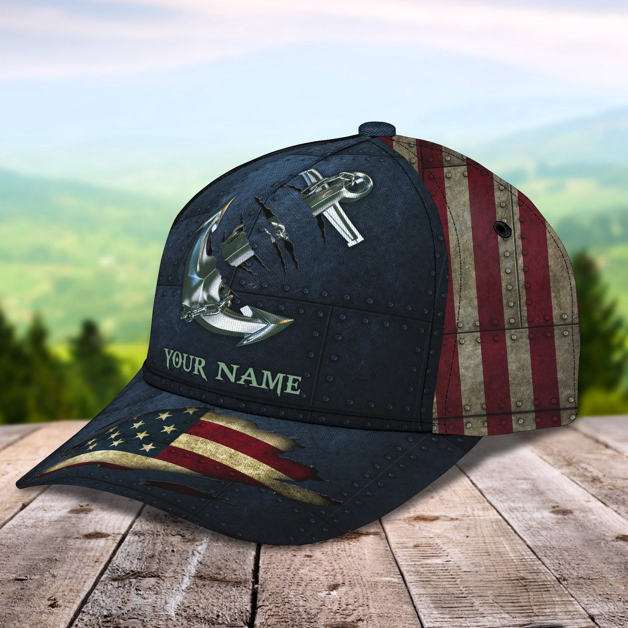 Adeenyc Custom Classic Cap Baseball Cap Hat Baseball Cap Hat- Personalized Anchor Design Hats Gifts for men & women Adeenyc.com