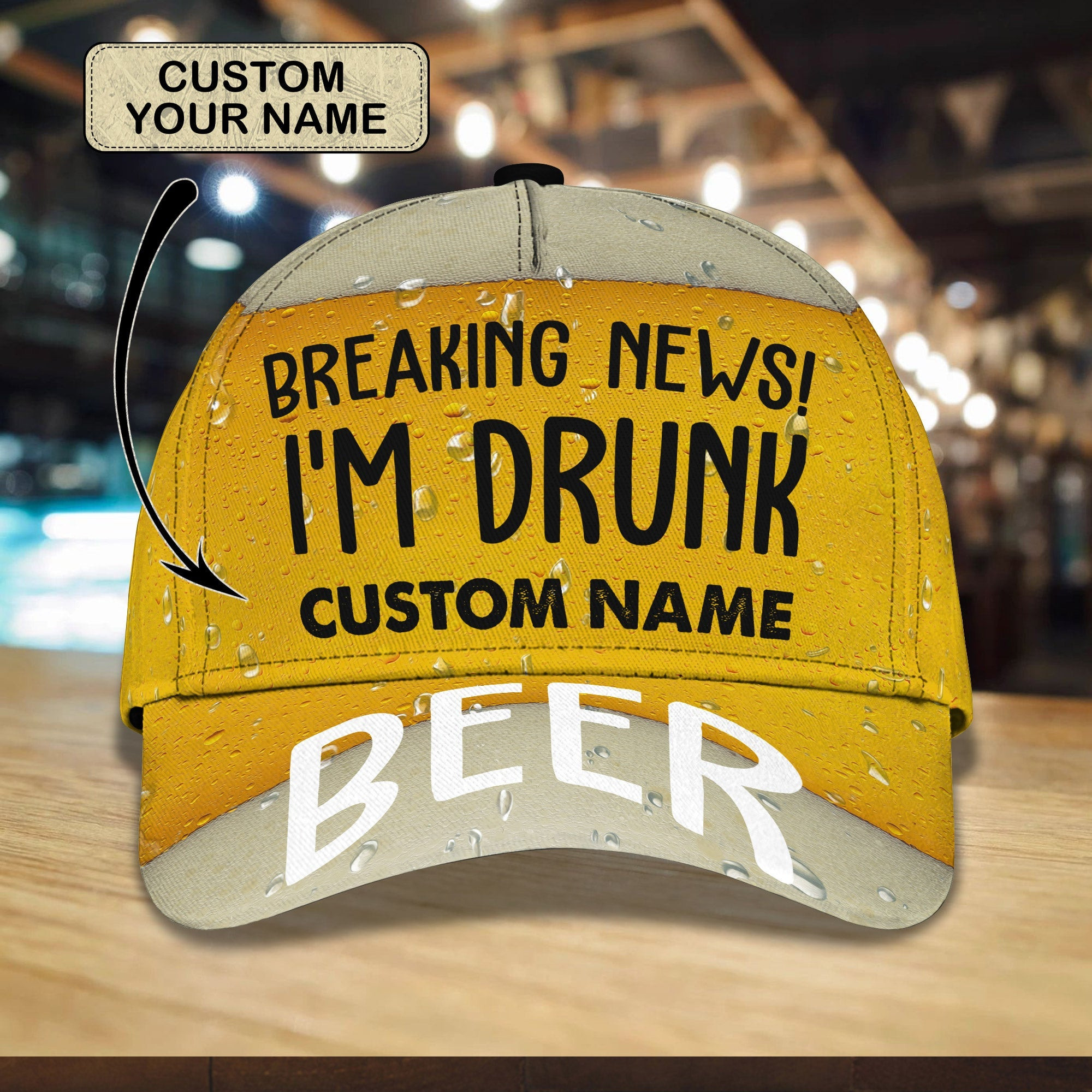 Adeenyc Custom Classic Cap Baseball Cap Hat Baseball Cap Hat- Personalized Drunk Name Hat Hats Gifts for men & women Adeenyc.com