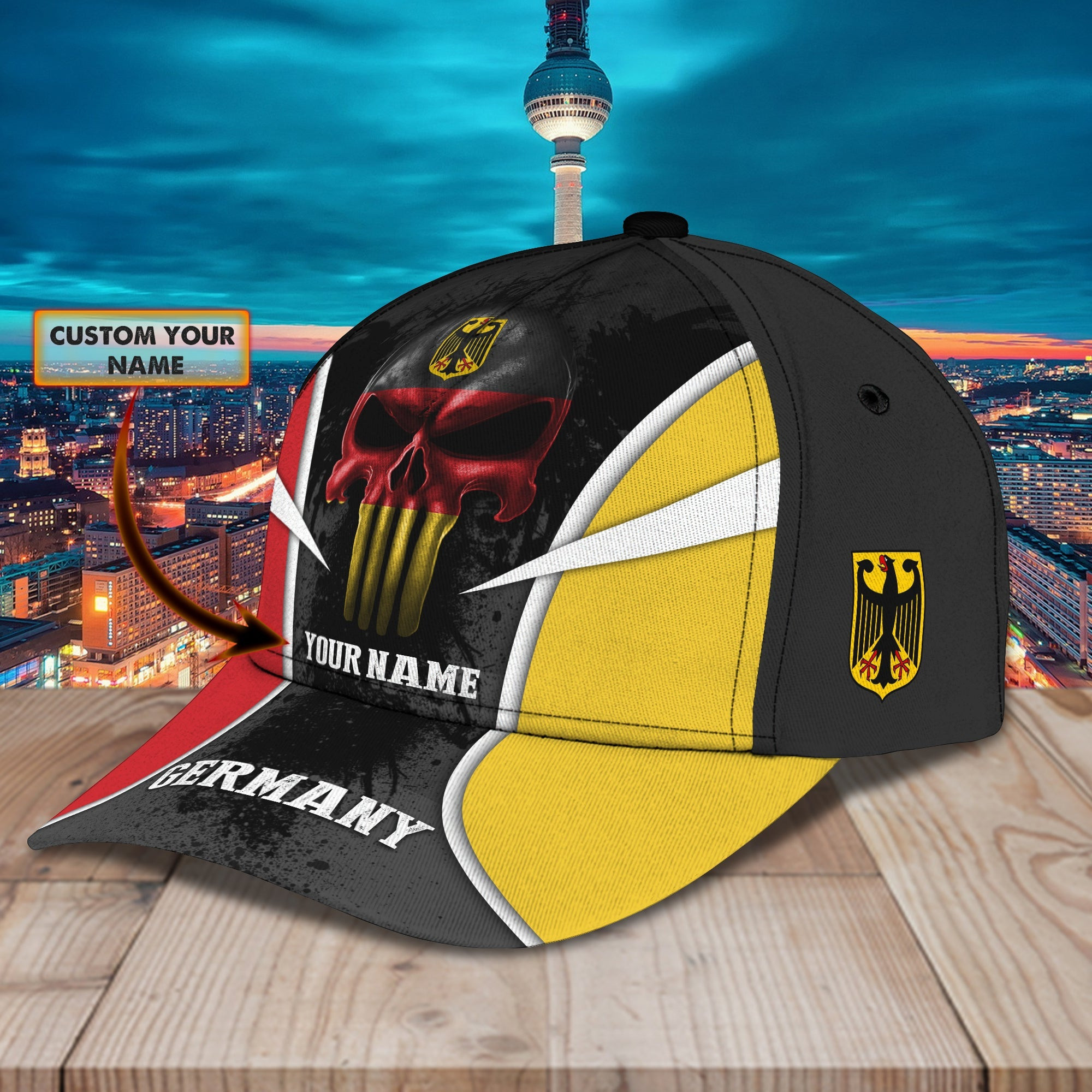 Adeenyc Custom Classic Cap Baseball Cap Hat Baseball Cap Hat- Personalized Germany Gift Hats Gifts for men & women Adeenyc.com