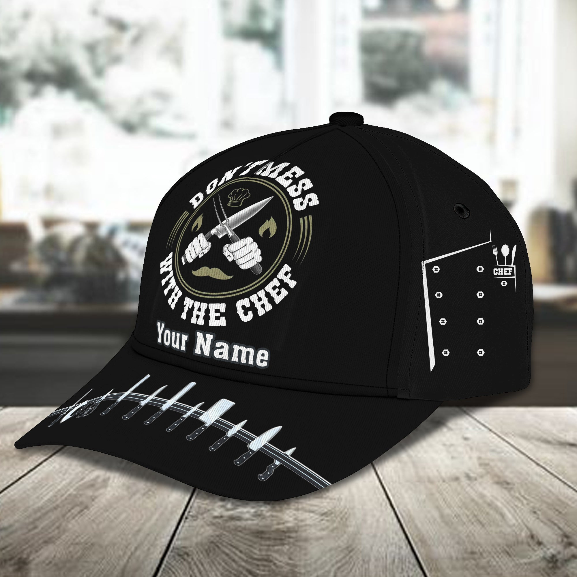 Adeenyc Custom Classic Cap Baseball Cap Hat Baseball Cap Hat- Personalized Gift For Chefs Hats Gifts for men & women Adeenyc.com