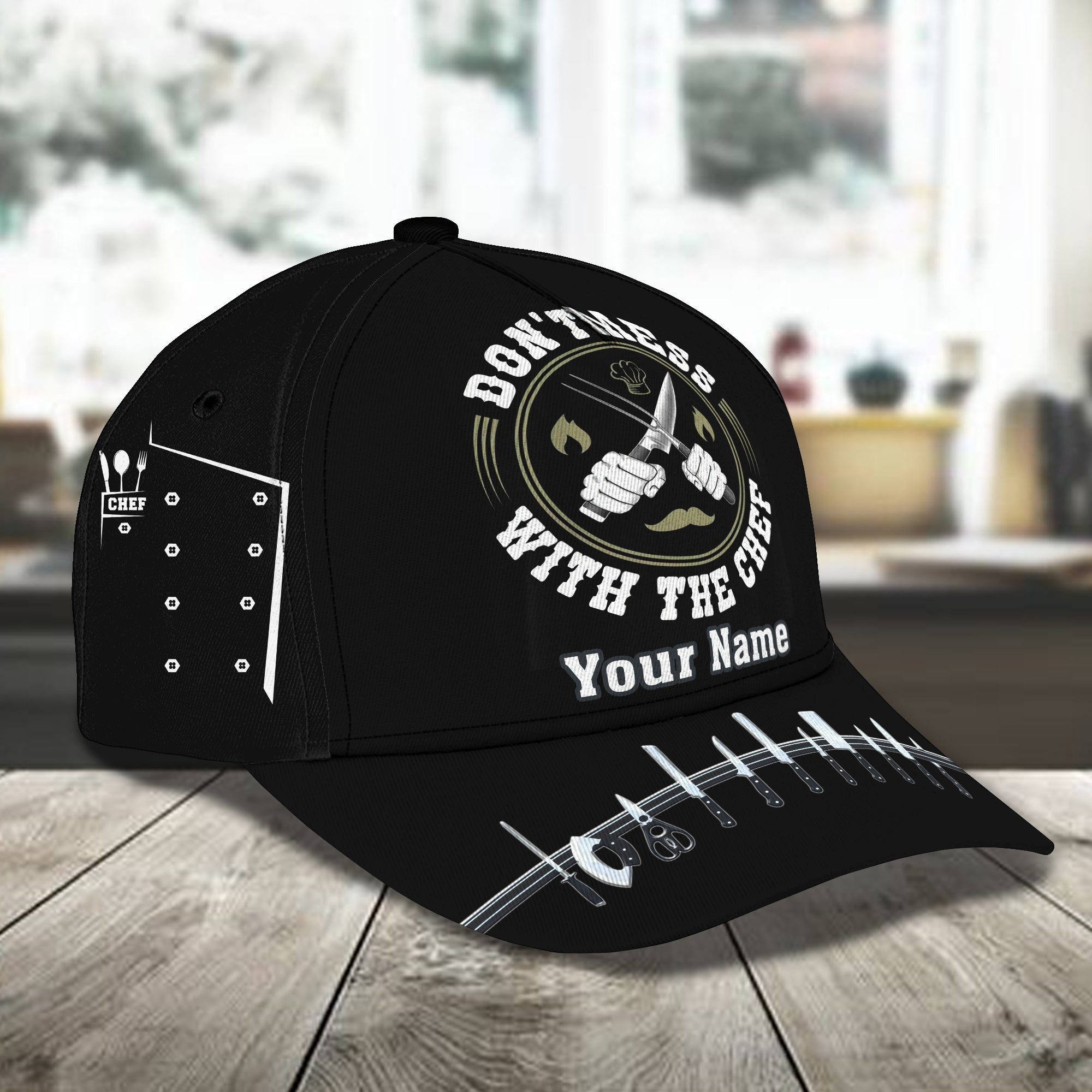Adeenyc Custom Classic Cap Baseball Cap Hat Baseball Cap Hat- Personalized Gift For Chefs Hats Gifts for men & women Adeenyc.com