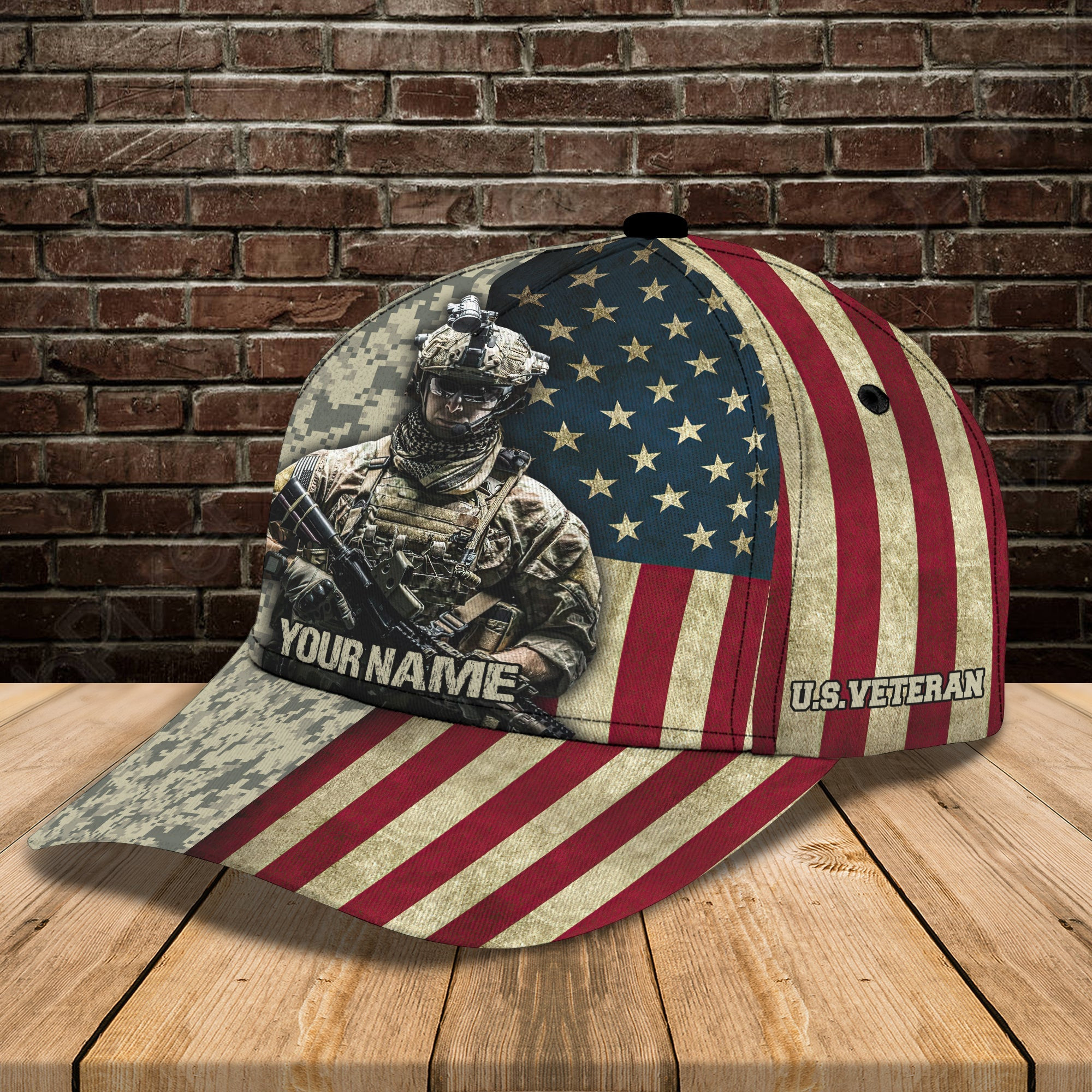 Adeenyc Custom Classic Cap Baseball Cap Hat Baseball Cap Hat- Personalized Gift For Veterans Hats Gifts for men & women Adeenyc.com