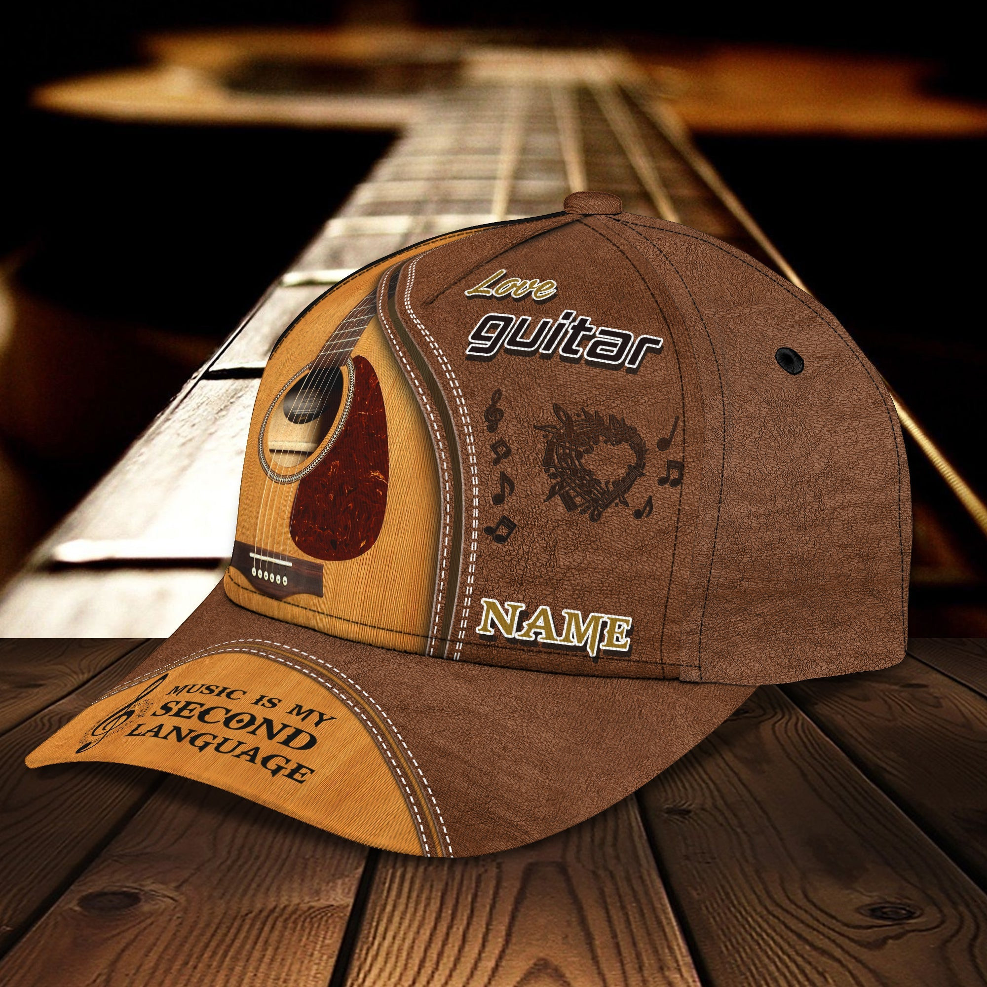 Adeenyc Custom Classic Cap Baseball Cap Hat Baseball Cap Hat- Personalized Guitar Cap Hats Gifts for men & women Adeenyc.com