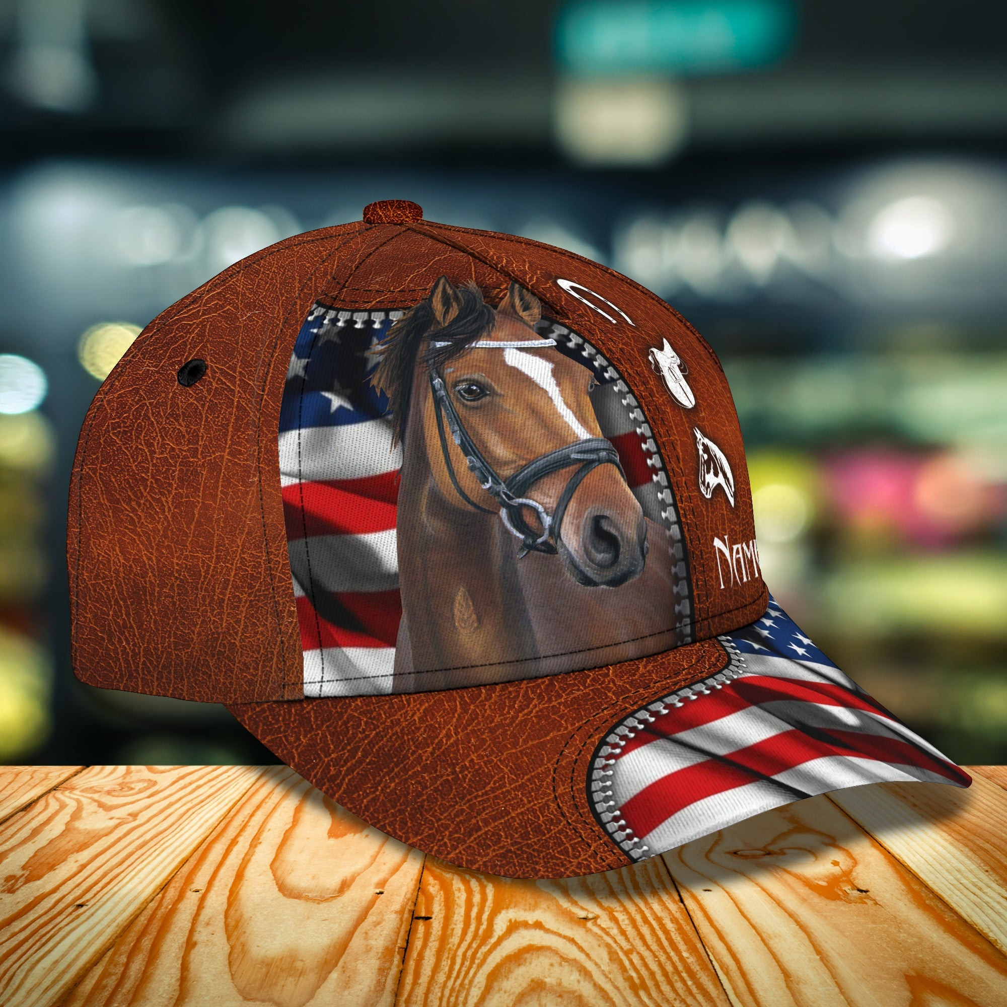 Adeenyc Custom Classic Cap Baseball Cap Hat Baseball Cap Hat- Personalized Horse Name Hats Gifts for men & women Adeenyc.com