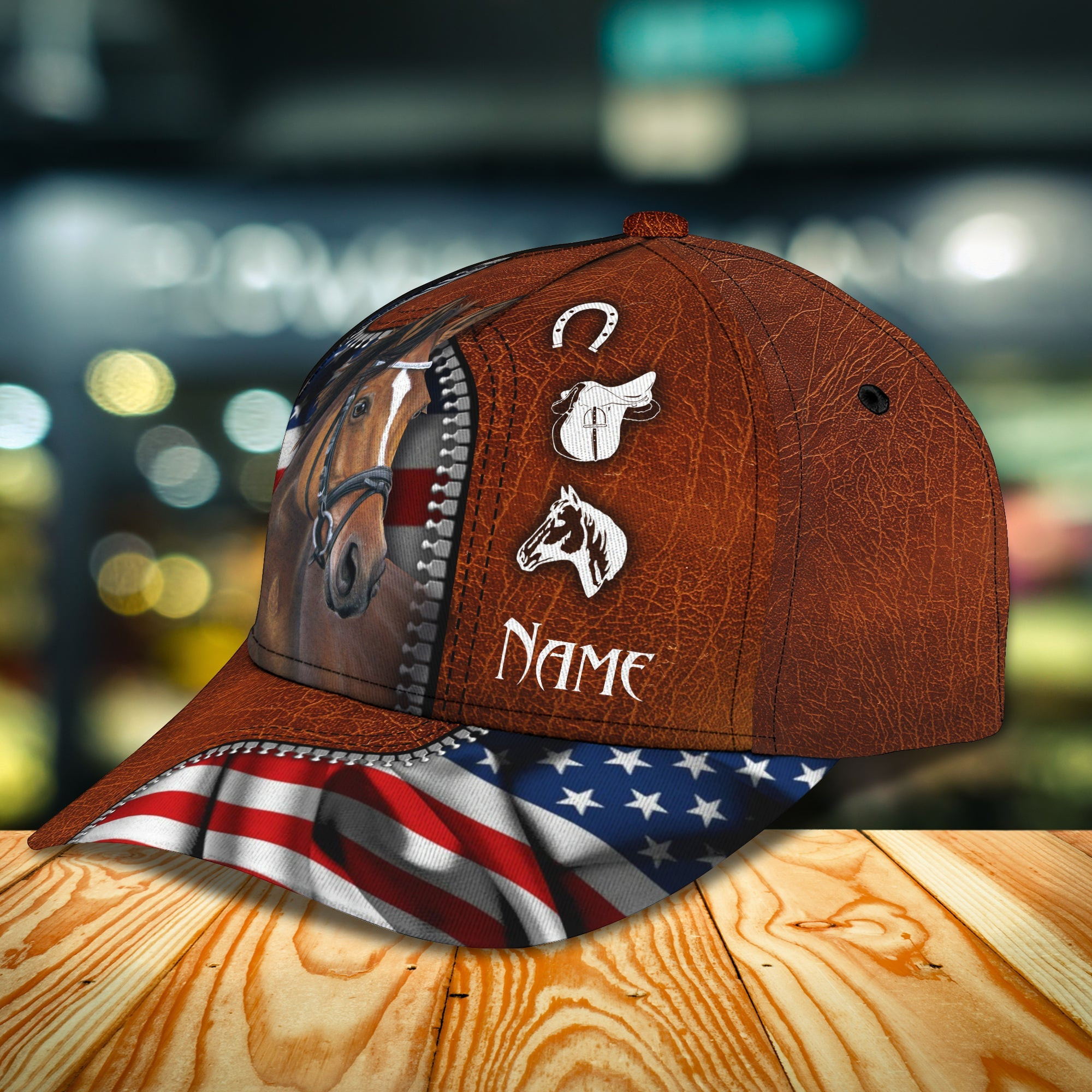 Adeenyc Custom Classic Cap Baseball Cap Hat Baseball Cap Hat- Personalized Horse Name Hats Gifts for men & women Adeenyc.com