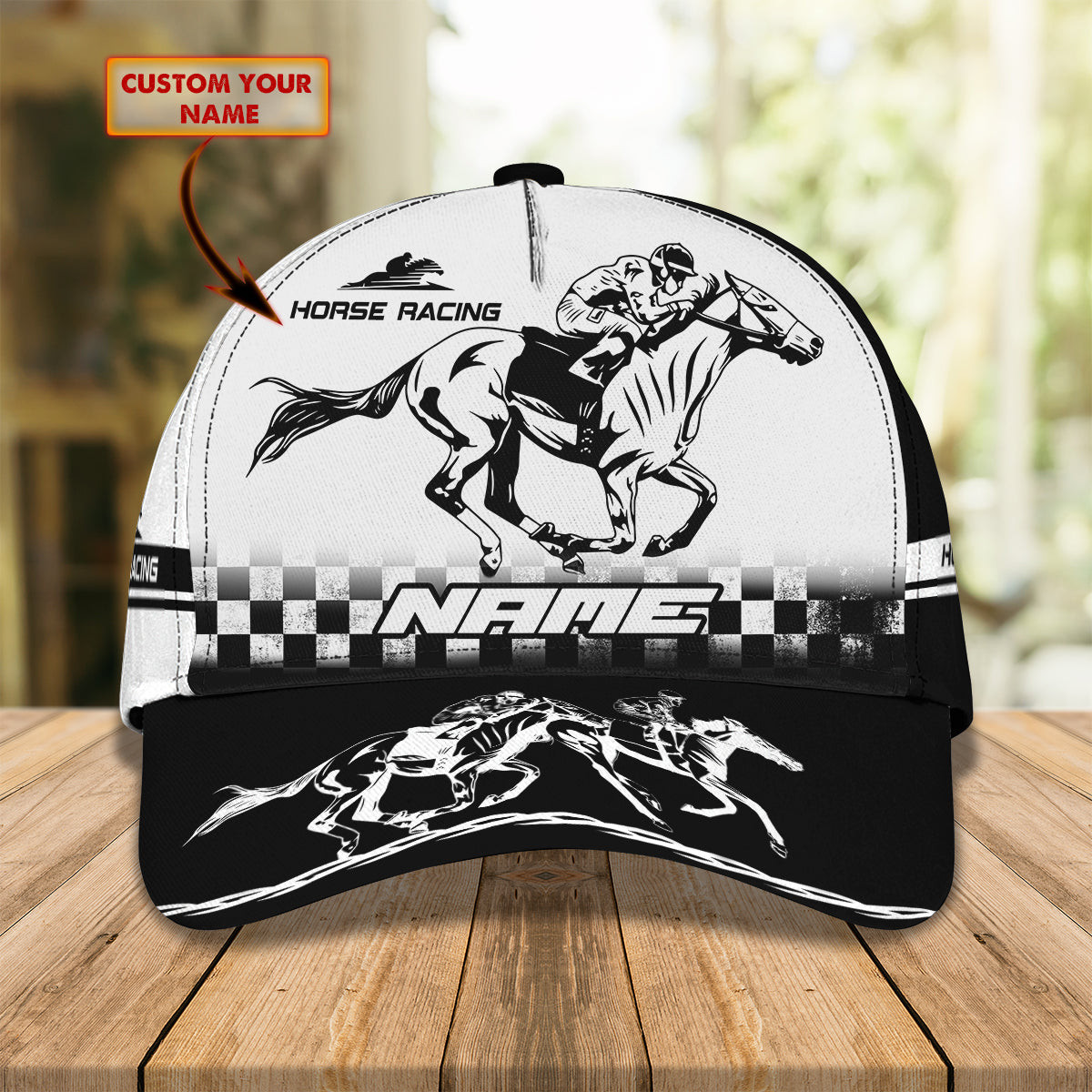 Adeenyc Custom Classic Cap Baseball Cap Hat Baseball Cap Hat- Personalized Horse Racing Name Cap Hats Gifts for men & women Adeenyc.com