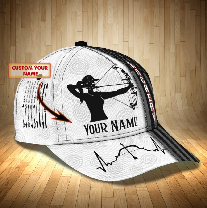 Adeenyc Custom Classic Cap Baseball Cap Hat Baseball Cap Hat- Personalized Name - Archery Design Hats Gifts for men & women Adeenyc.com