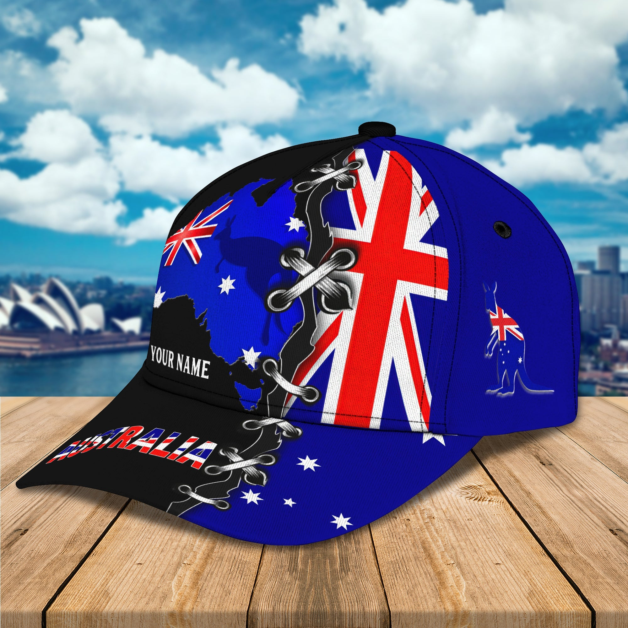 Adeenyc Custom Classic Cap Baseball Cap Hat Baseball Cap Hat- Personalized Name - Australia Hats Gifts for men & women Adeenyc.com