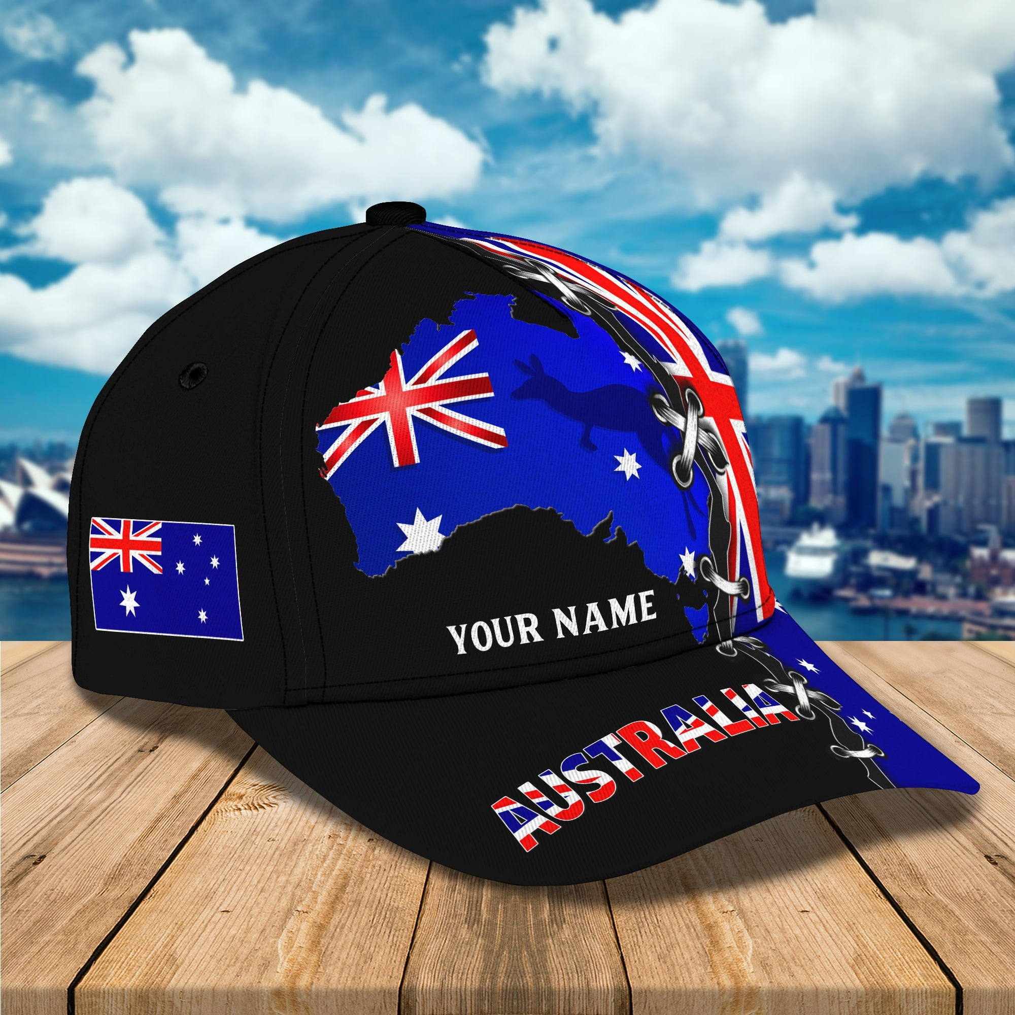 Adeenyc Custom Classic Cap Baseball Cap Hat Baseball Cap Hat- Personalized Name - Australia Hats Gifts for men & women Adeenyc.com