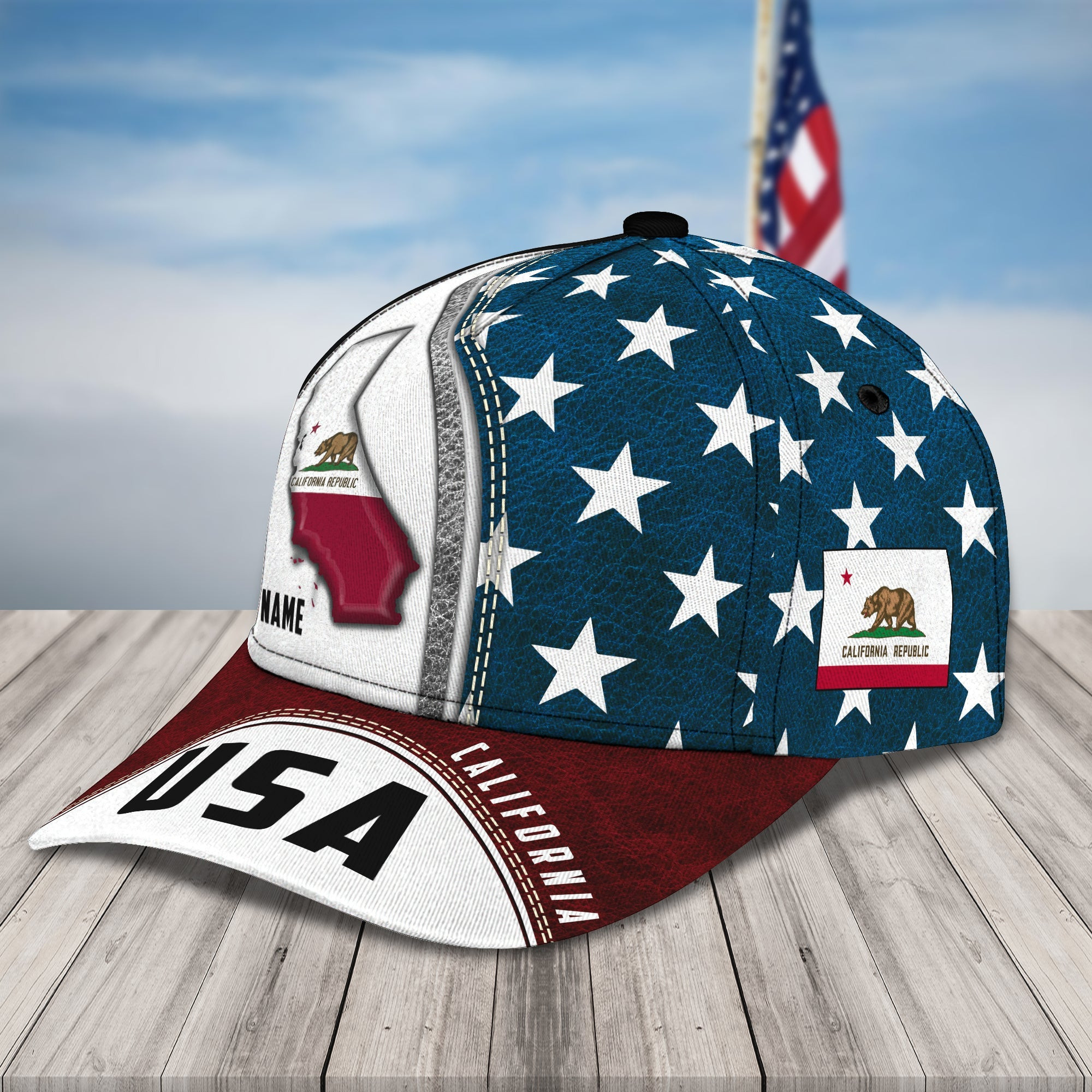 Adeenyc Custom Classic Cap Baseball Cap Hat Baseball Cap Hat- Personalized Name - California Hats Gifts for men & women Adeenyc.com