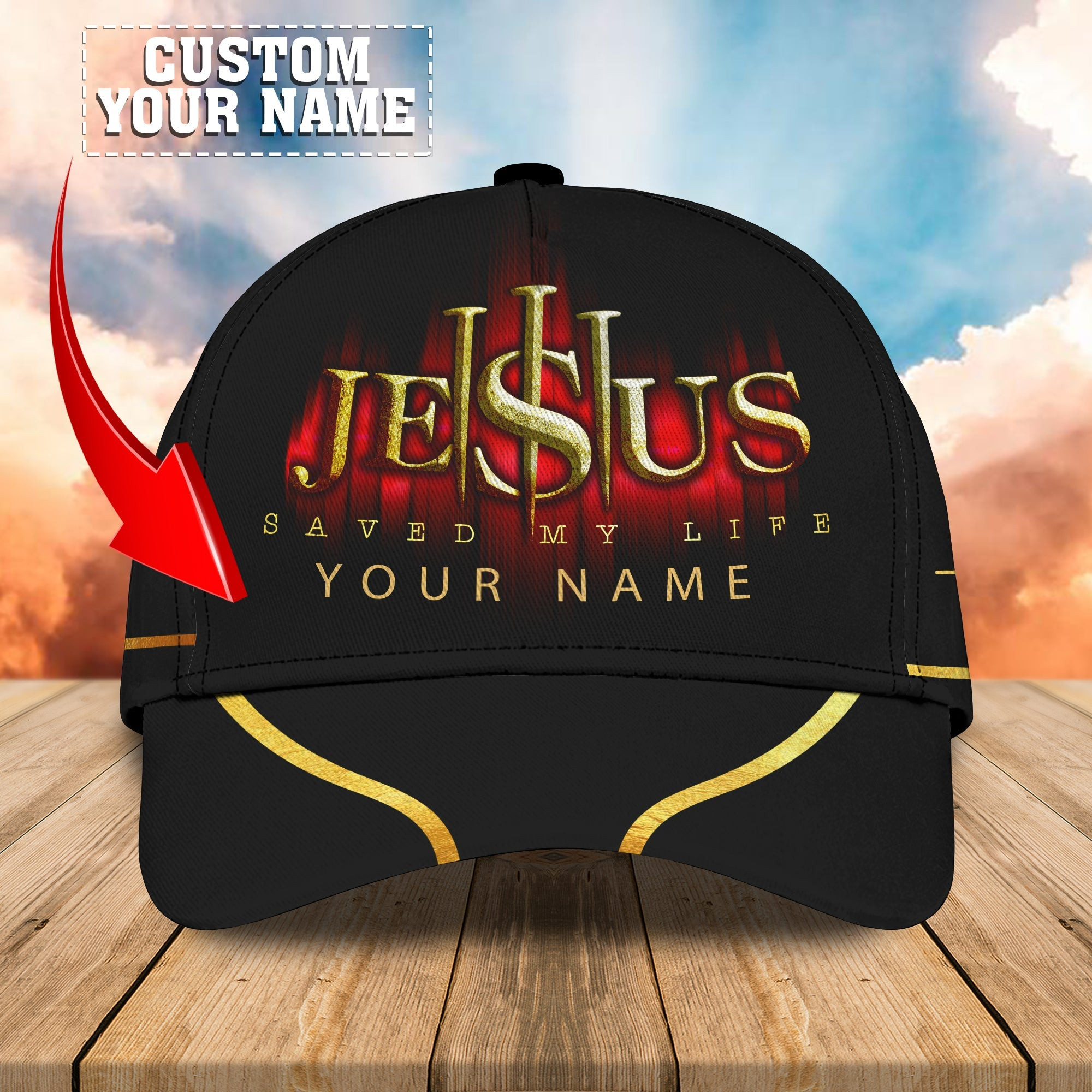 Adeenyc Custom Classic Cap Baseball Cap Hat Baseball Cap Hat- Personalized Name Cap For Jesus Hats Gifts for men & women Adeenyc.com