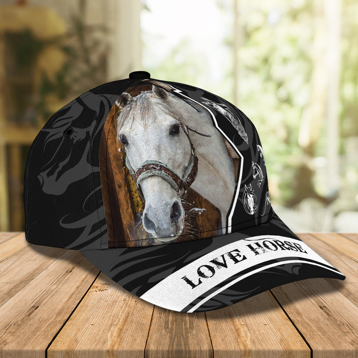 Adeenyc Custom Classic Cap Baseball Cap Hat Baseball Cap Hat- Personalized Name Cap - Love Horse - Hd Hats Gifts for men & women Adeenyc.com