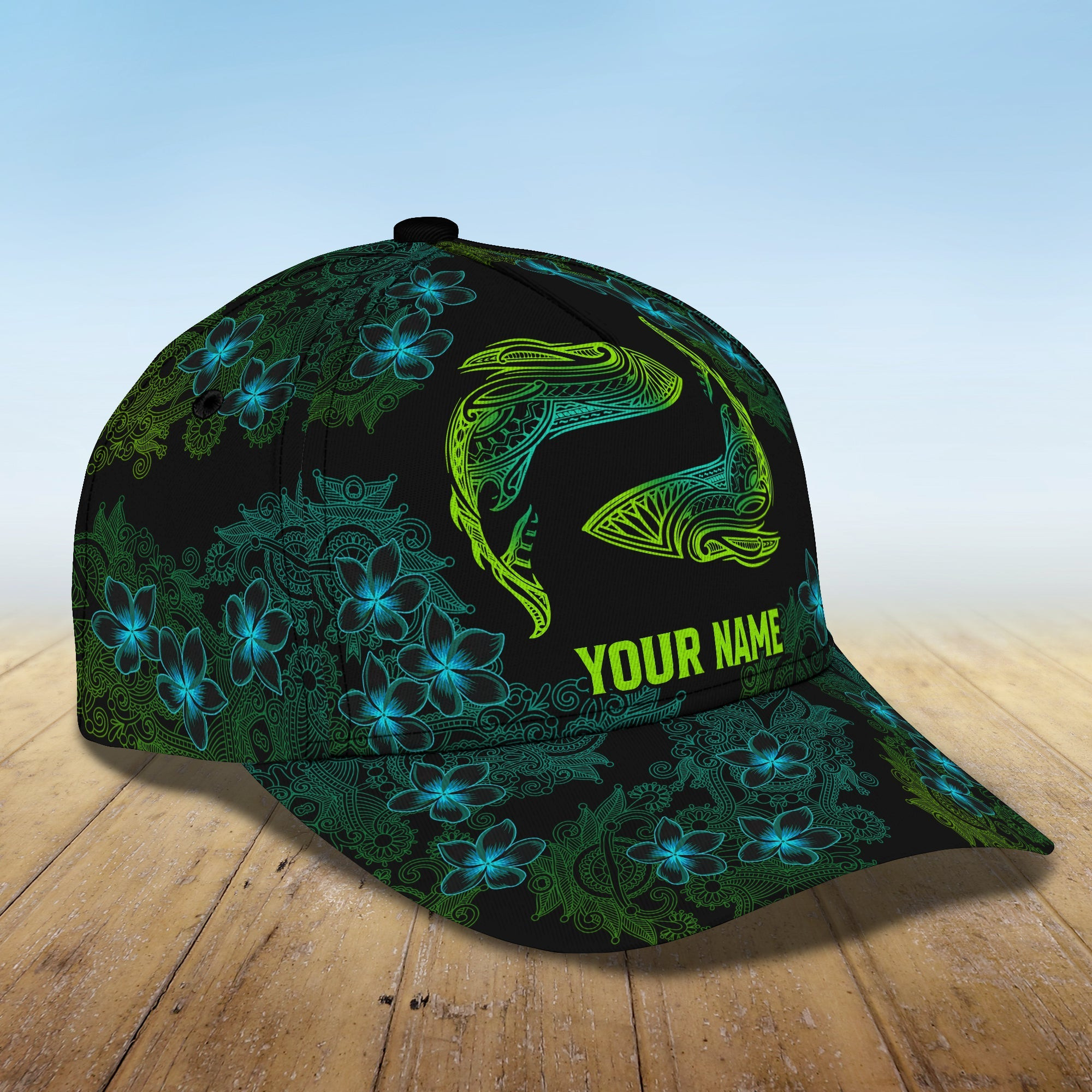 Adeenyc Custom Classic Cap Baseball Cap Hat Baseball Cap Hat- Personalized Name - Hawaii Design - Nt - Ct Hats Gifts for men & women Adeenyc.com