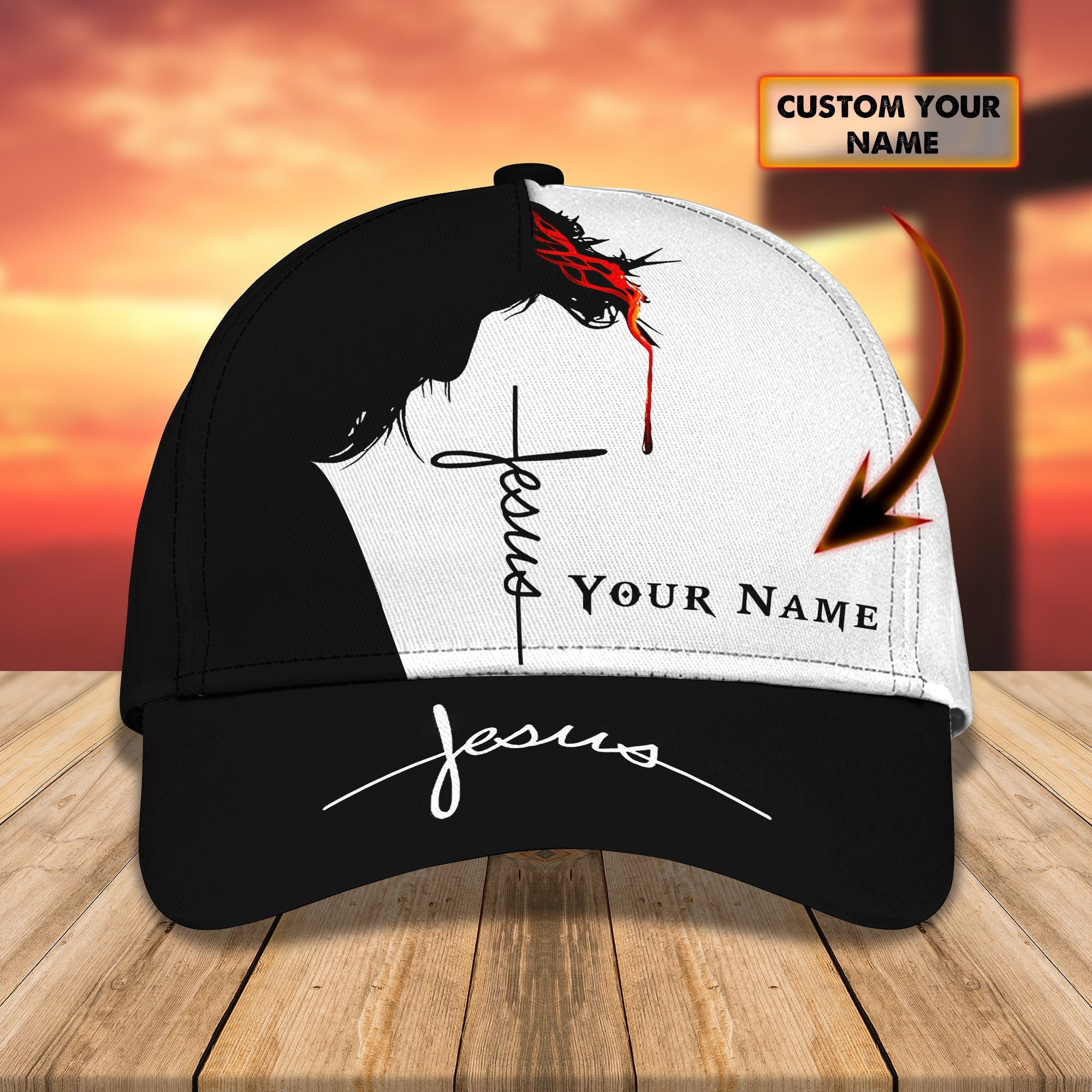 Adeenyc Custom Classic Cap Baseball Cap Hat Baseball Cap Hat- Personalized Name - Ideal Gift For Jesus Fans Hats Gifts for men & women Adeenyc.com
