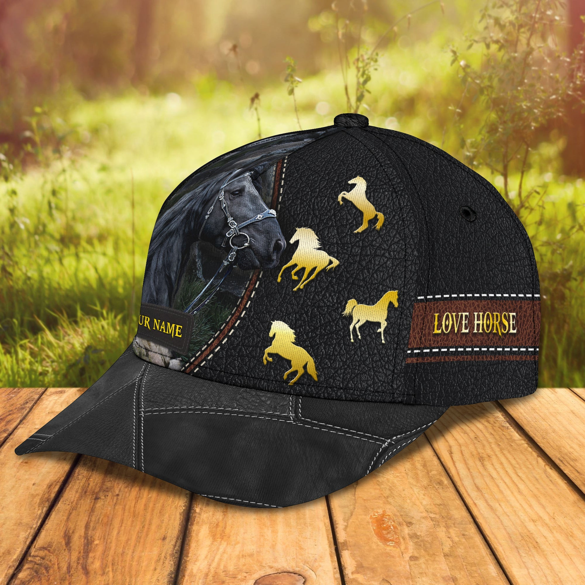 Adeenyc Custom Classic Cap Baseball Cap Hat Baseball Cap Hat- Personalized Name - Love Horse Hats Gifts for men & women Adeenyc.com