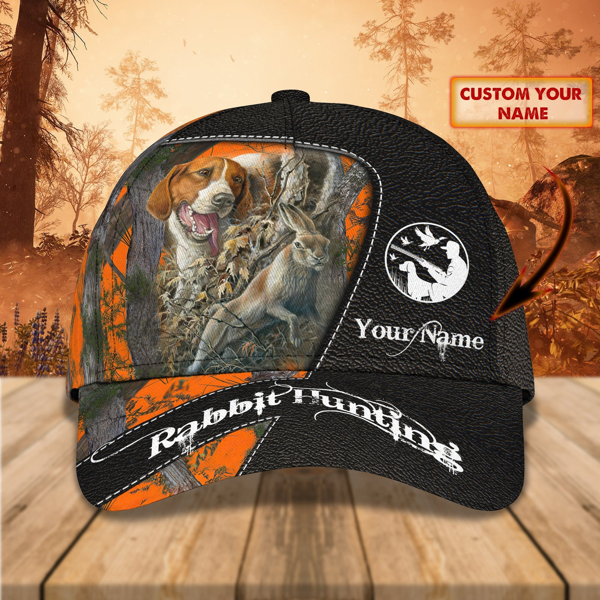 Adeenyc Custom Classic Cap Baseball Cap Hat Baseball Cap Hat- Personalized Name - Orange Text Hats Gifts for men & women Adeenyc.com