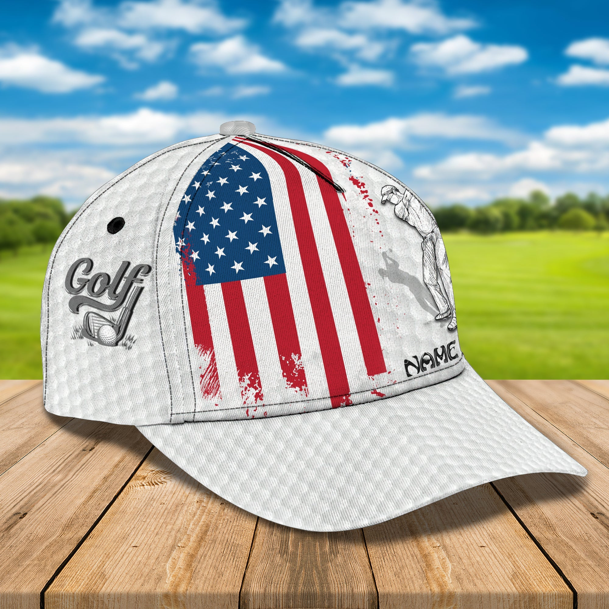 Adeenyc Custom Classic Cap Baseball Cap Hat Baseball Cap Hat- Personalized Name - Perfect Gift For Golf Enthusiasts Hats Gifts for men & women Adeenyc.com