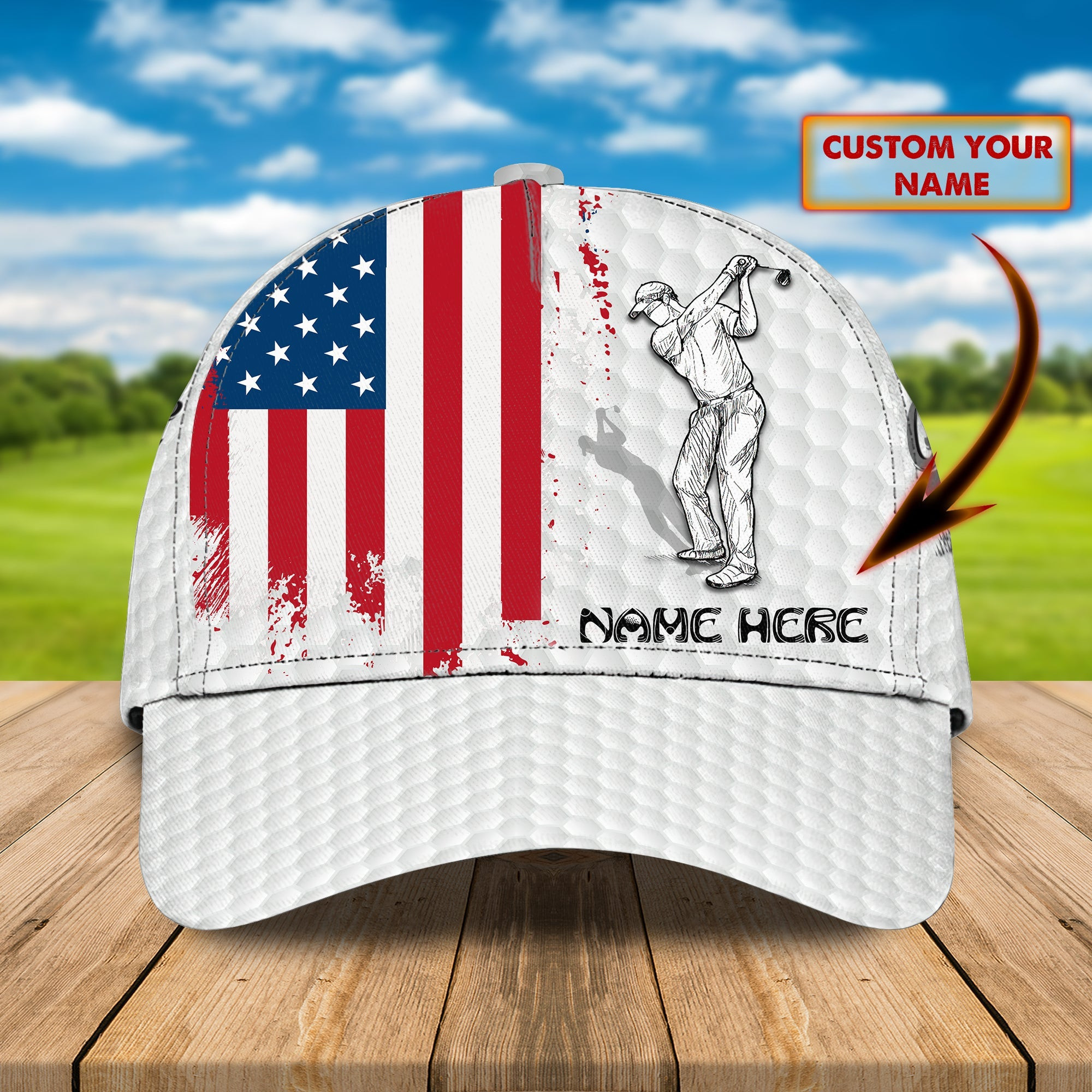 Adeenyc Custom Classic Cap Baseball Cap Hat Baseball Cap Hat- Personalized Name - Perfect Gift For Golf Enthusiasts Hats Gifts for men & women Adeenyc.com