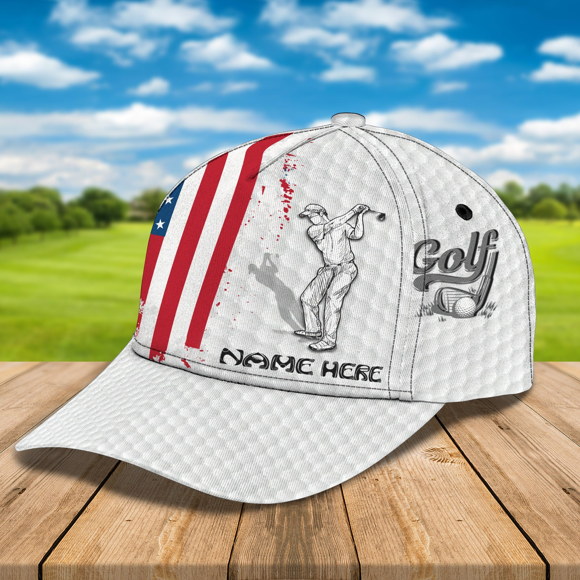 Adeenyc Custom Classic Cap Baseball Cap Hat Baseball Cap Hat- Personalized Name - Perfect Gift For Golf Enthusiasts Hats Gifts for men & women Adeenyc.com