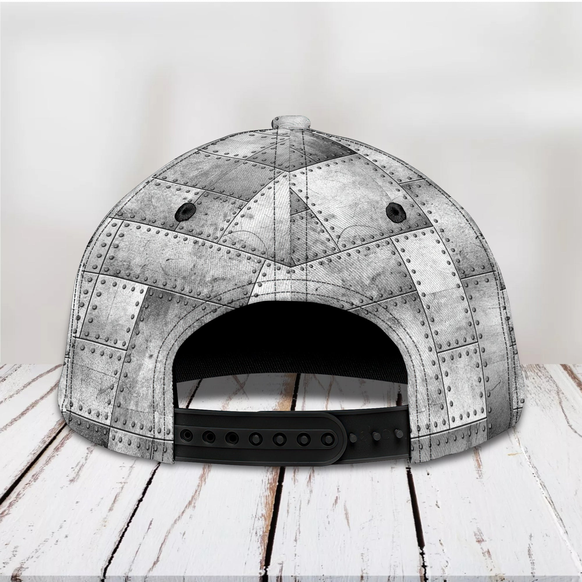 Adeenyc Custom Classic Cap Baseball Cap Hat Baseball Cap Hat- Personalized Name - Silver Mechanic Skull Design Hats Gifts for men & women Adeenyc.com