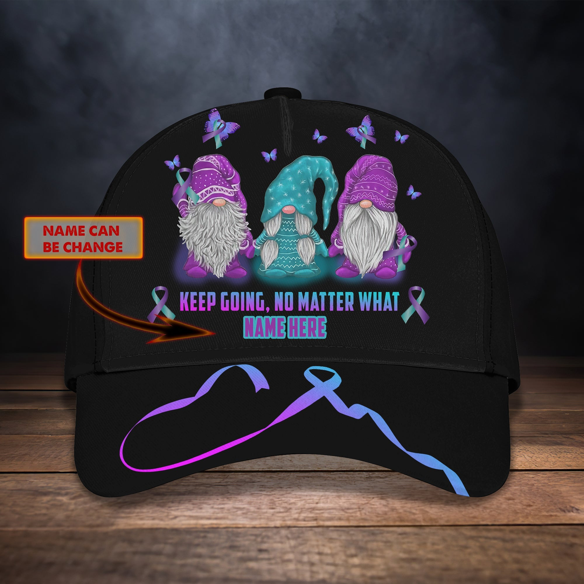 Adeenyc Custom Classic Cap Baseball Cap Hat Baseball Cap Hat- Personalized Name - Suicide Awareness Hats Gifts for men & women Adeenyc.com