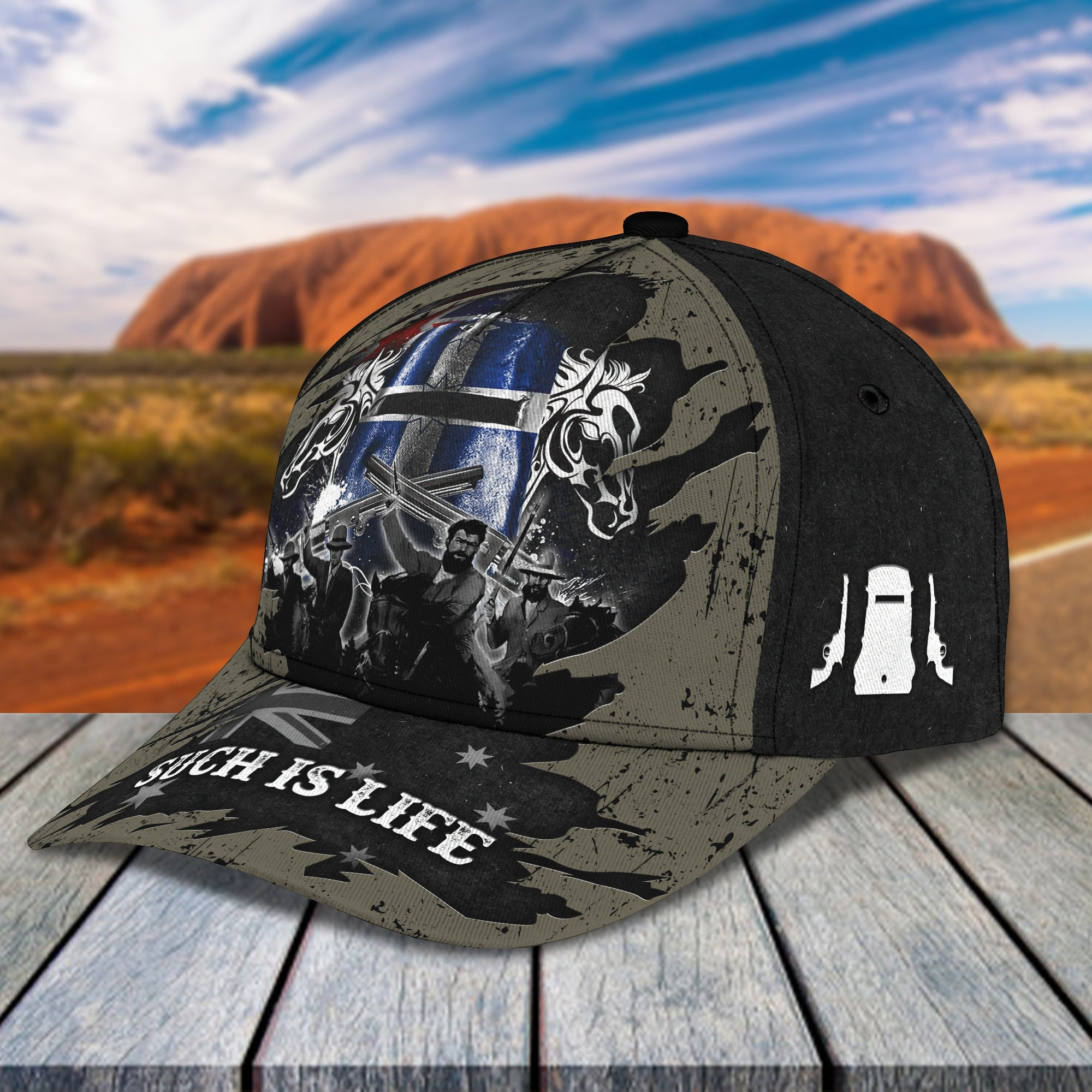 Adeenyc Custom Classic Cap Baseball Cap Hat Baseball Cap Hat- Personalized Ned Kelly Hat Hats Gifts for men & women Adeenyc.com