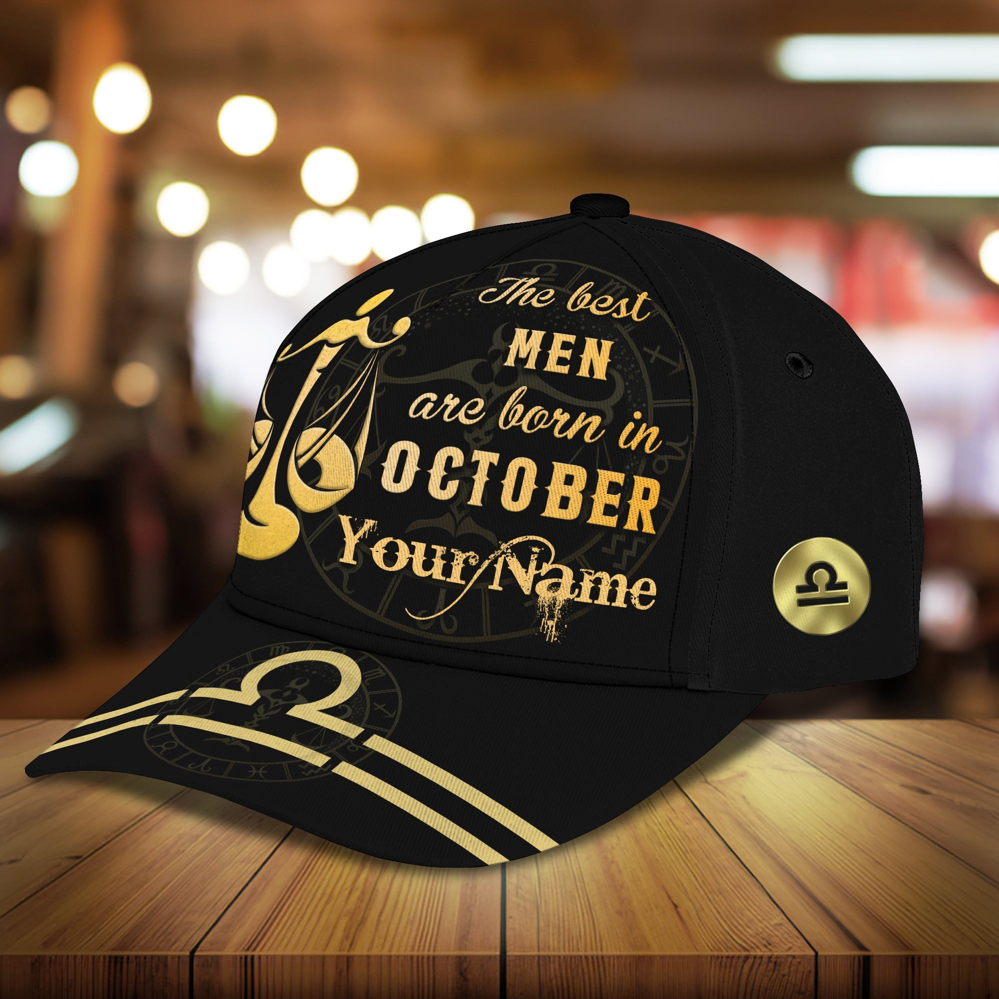 Adeenyc Custom Classic Cap Baseball Cap Hat Baseball Cap Hat- Personalized October Birth Month Gift Hats Gifts for men & women Adeenyc.com