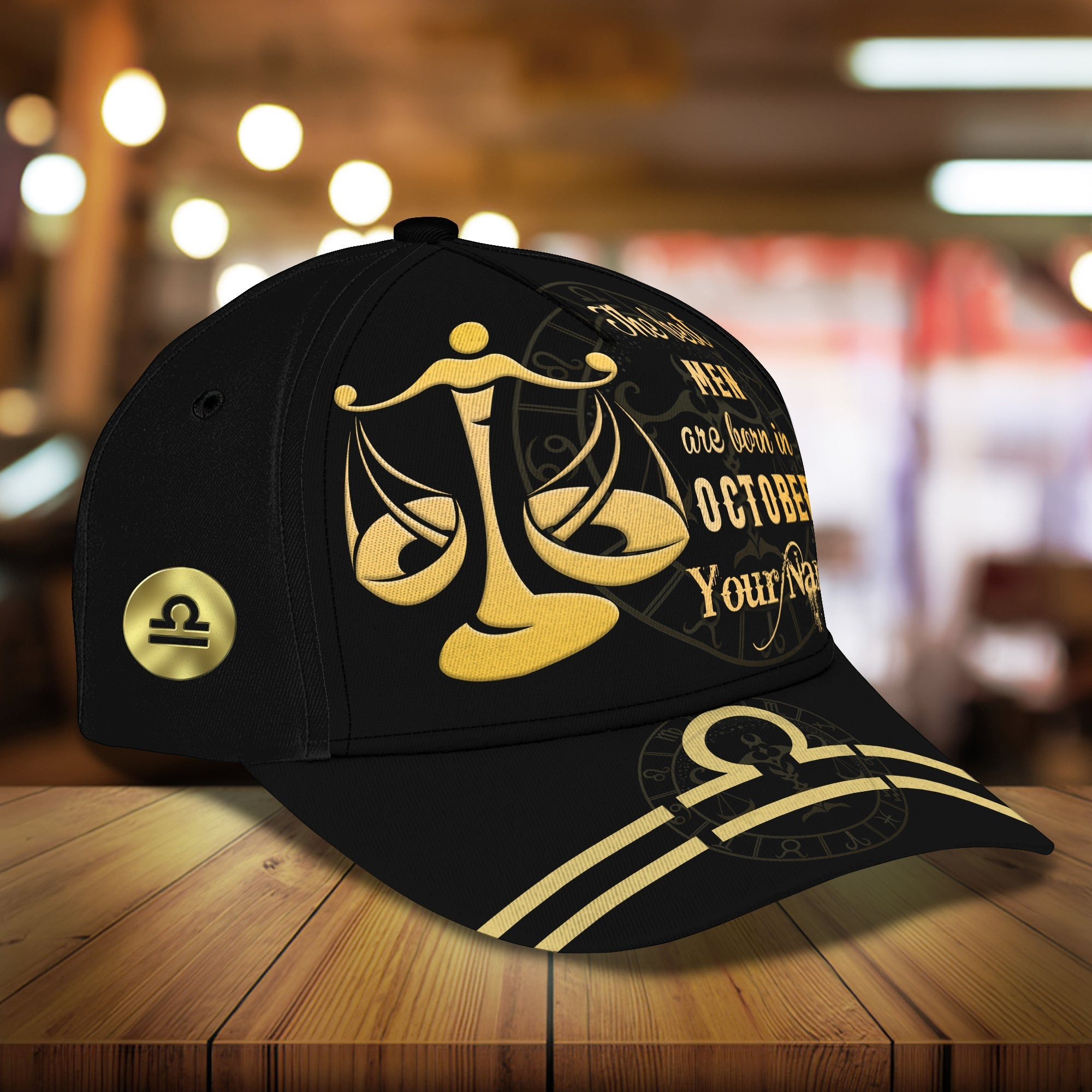 Adeenyc Custom Classic Cap Baseball Cap Hat Baseball Cap Hat- Personalized October Birth Month Gift Hats Gifts for men & women Adeenyc.com