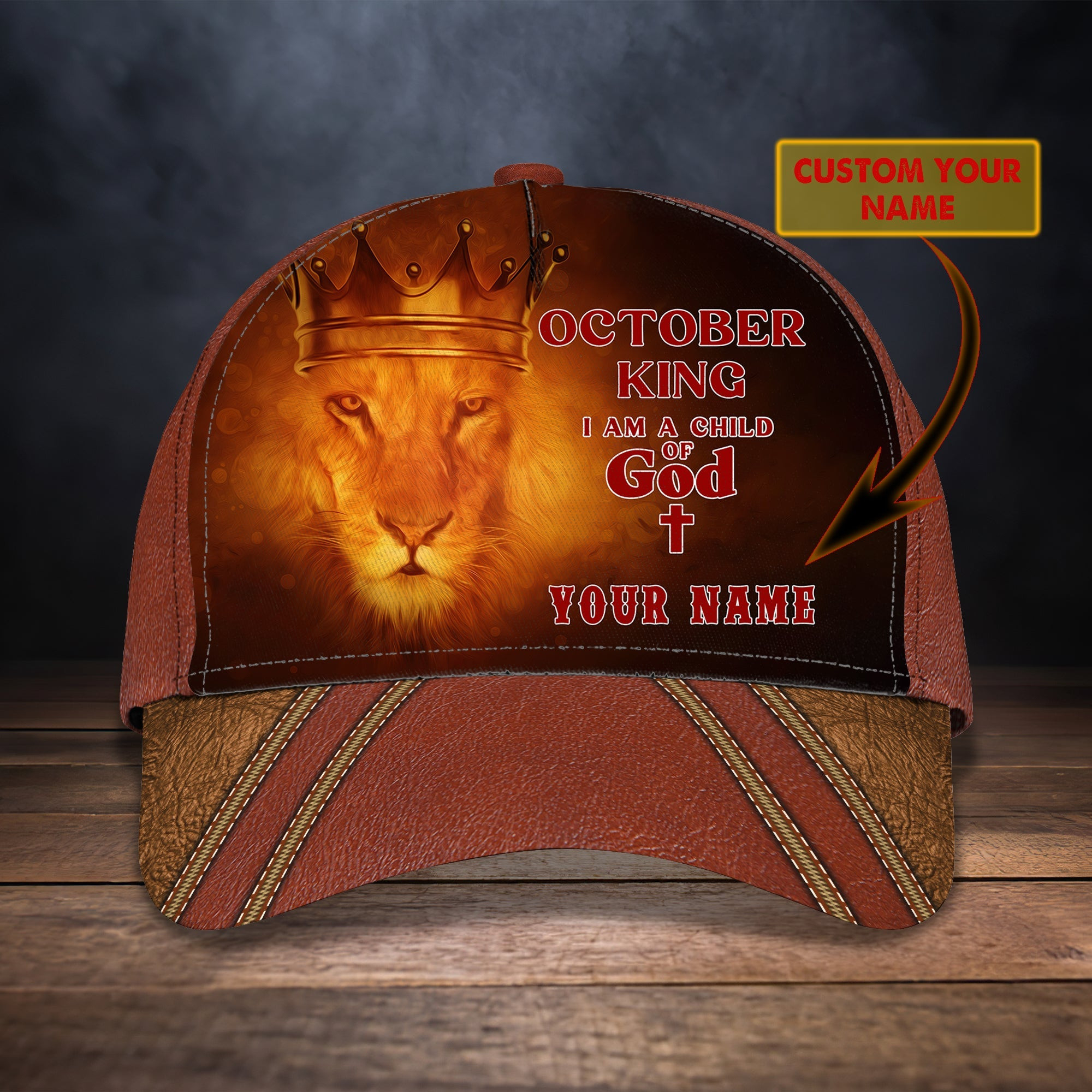Adeenyc Custom Classic Cap Baseball Cap Hat Baseball Cap Hat- Personalized October King Hats Gifts for men & women Adeenyc.com