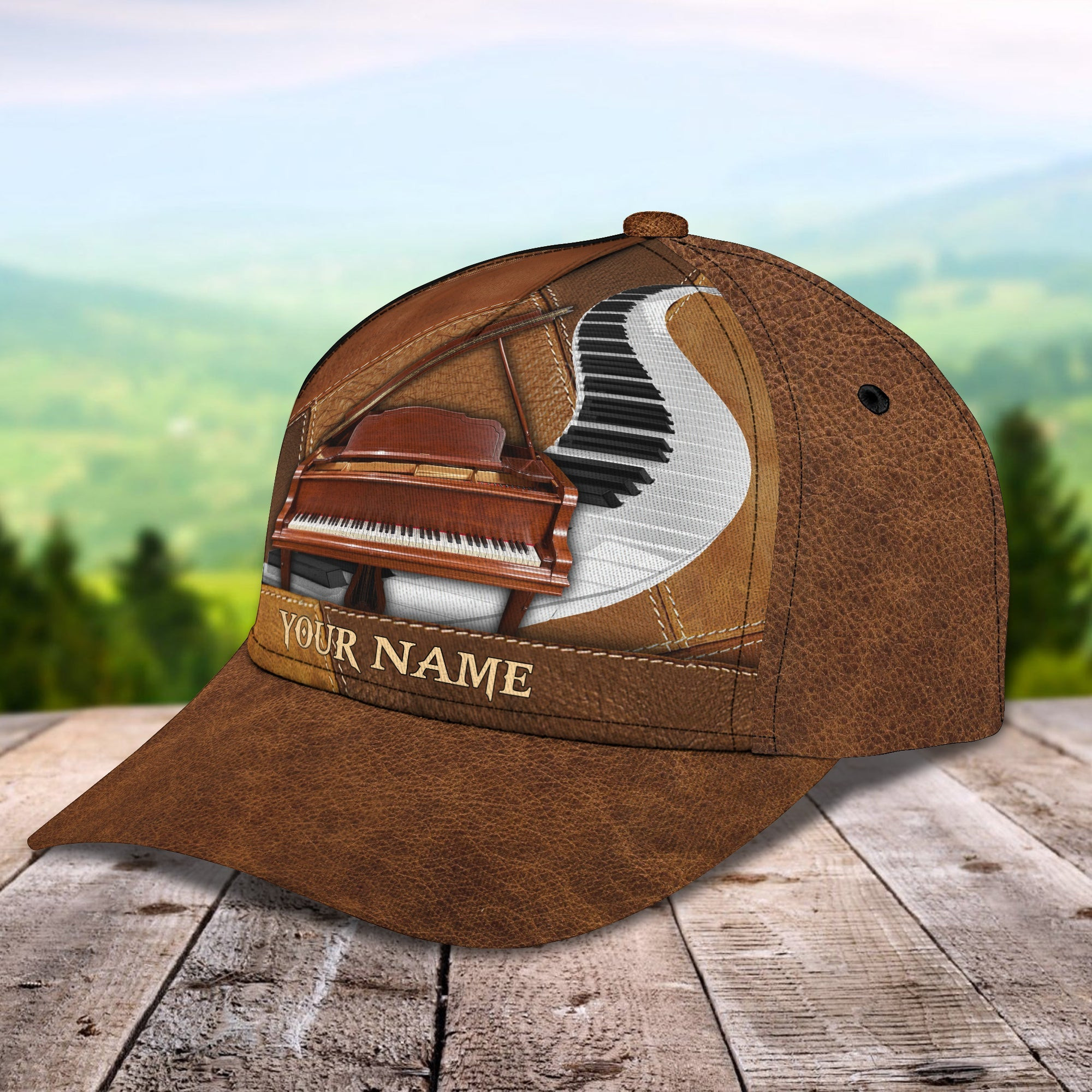 Adeenyc Custom Classic Cap Baseball Cap Hat Baseball Cap Hat- Personalized Piano Cap Hats Gifts for men & women Adeenyc.com