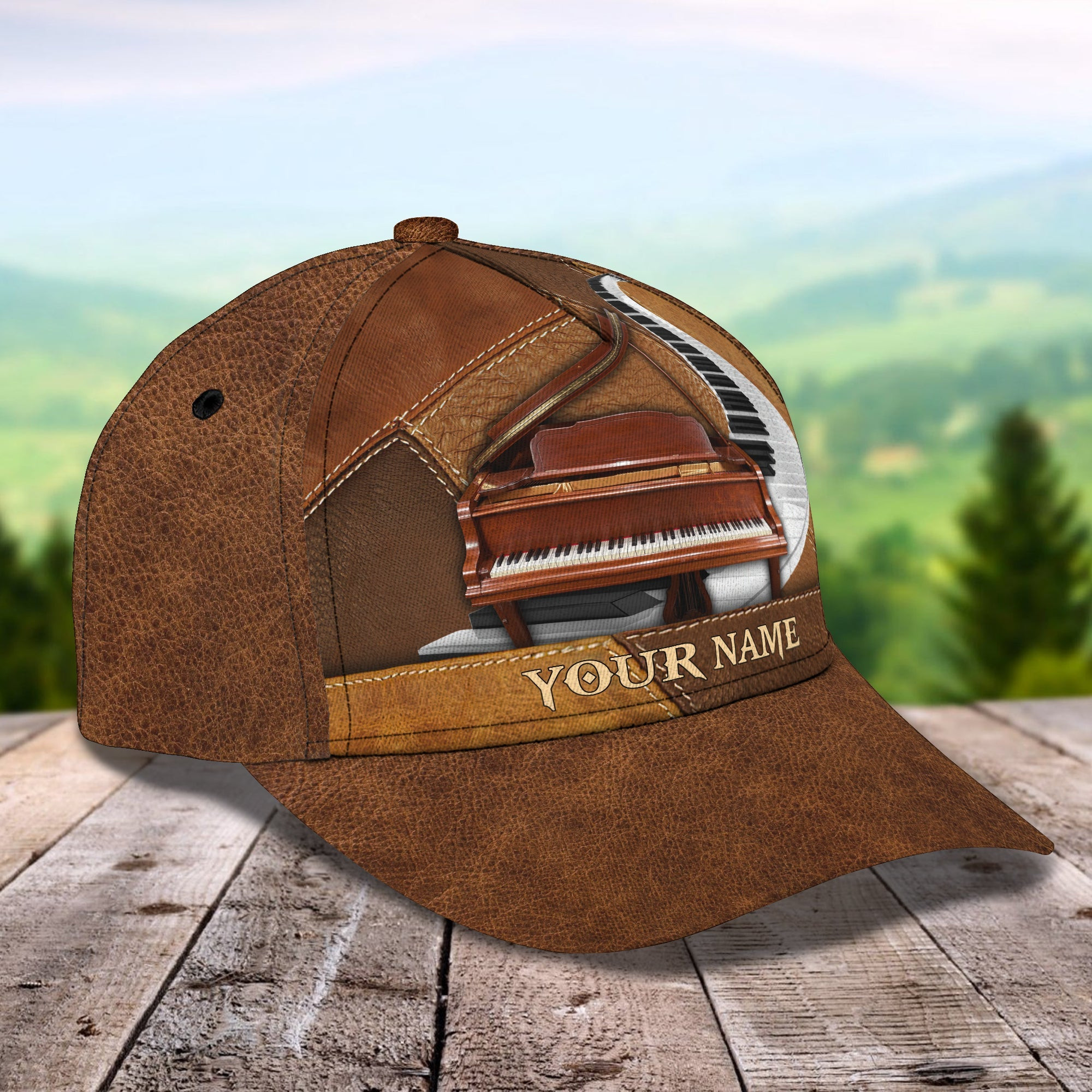 Adeenyc Custom Classic Cap Baseball Cap Hat Baseball Cap Hat- Personalized Piano Cap Hats Gifts for men & women Adeenyc.com
