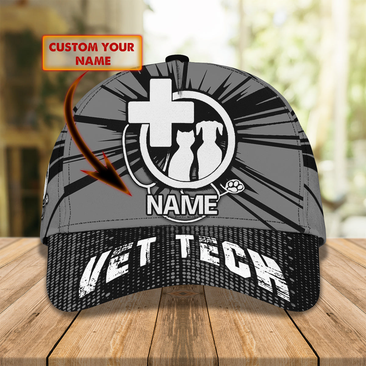 Adeenyc Custom Classic Cap Baseball Cap Hat Baseball Cap Hat- Personalized Vet Tech Cap Hats Gifts for men & women Adeenyc.com