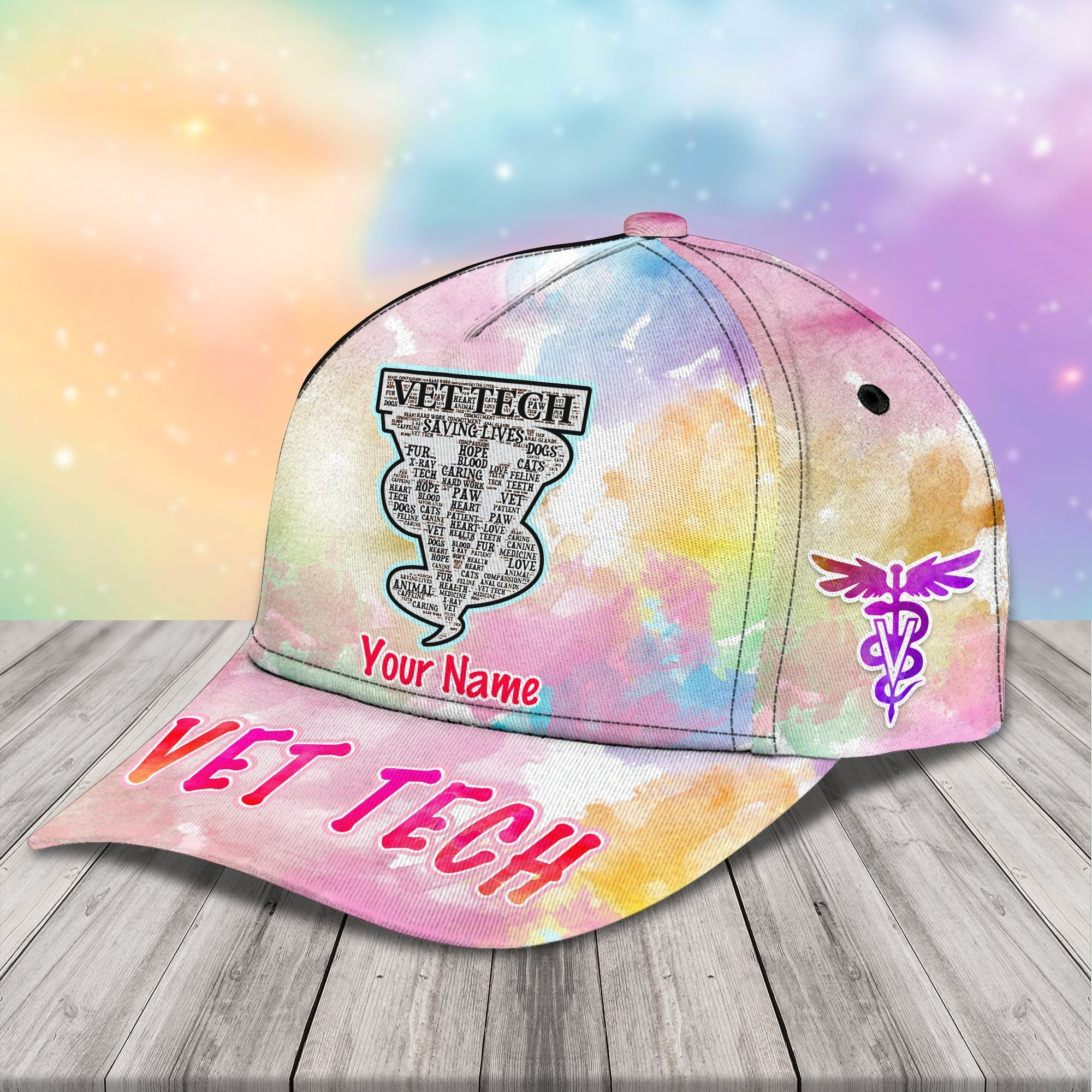 Adeenyc Custom Classic Cap Baseball Cap Hat Baseball Cap Hat- Personalized Vet Tech Cap Hats Gifts for men & women Adeenyc.com