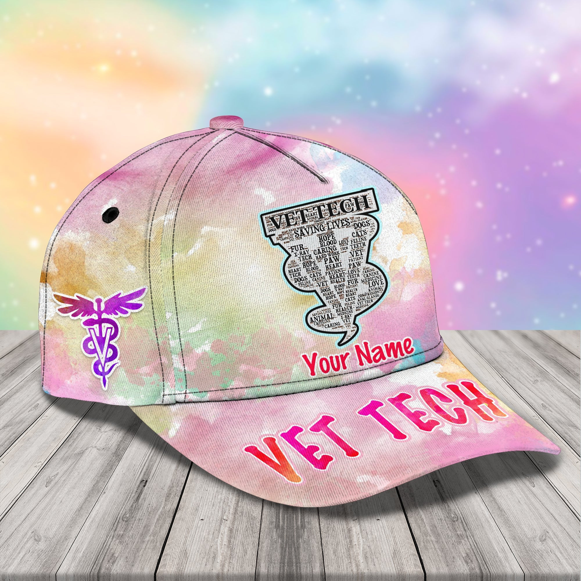 Adeenyc Custom Classic Cap Baseball Cap Hat Baseball Cap Hat- Personalized Vet Tech Cap Hats Gifts for men & women Adeenyc.com
