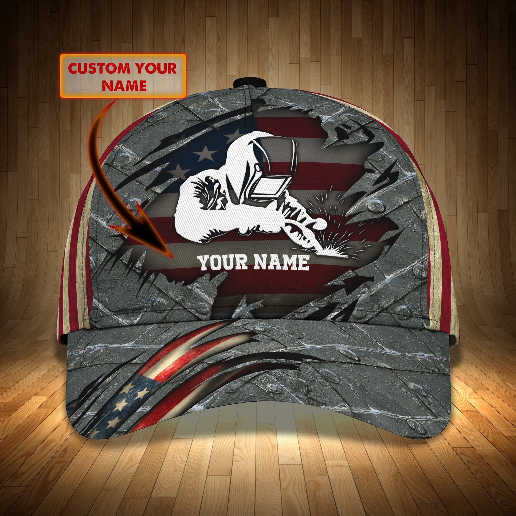 Adeenyc Custom Classic Cap Baseball Cap Hat Baseball Cap Hat- Personalized Welder Cap Hats Gifts for men & women Adeenyc.com