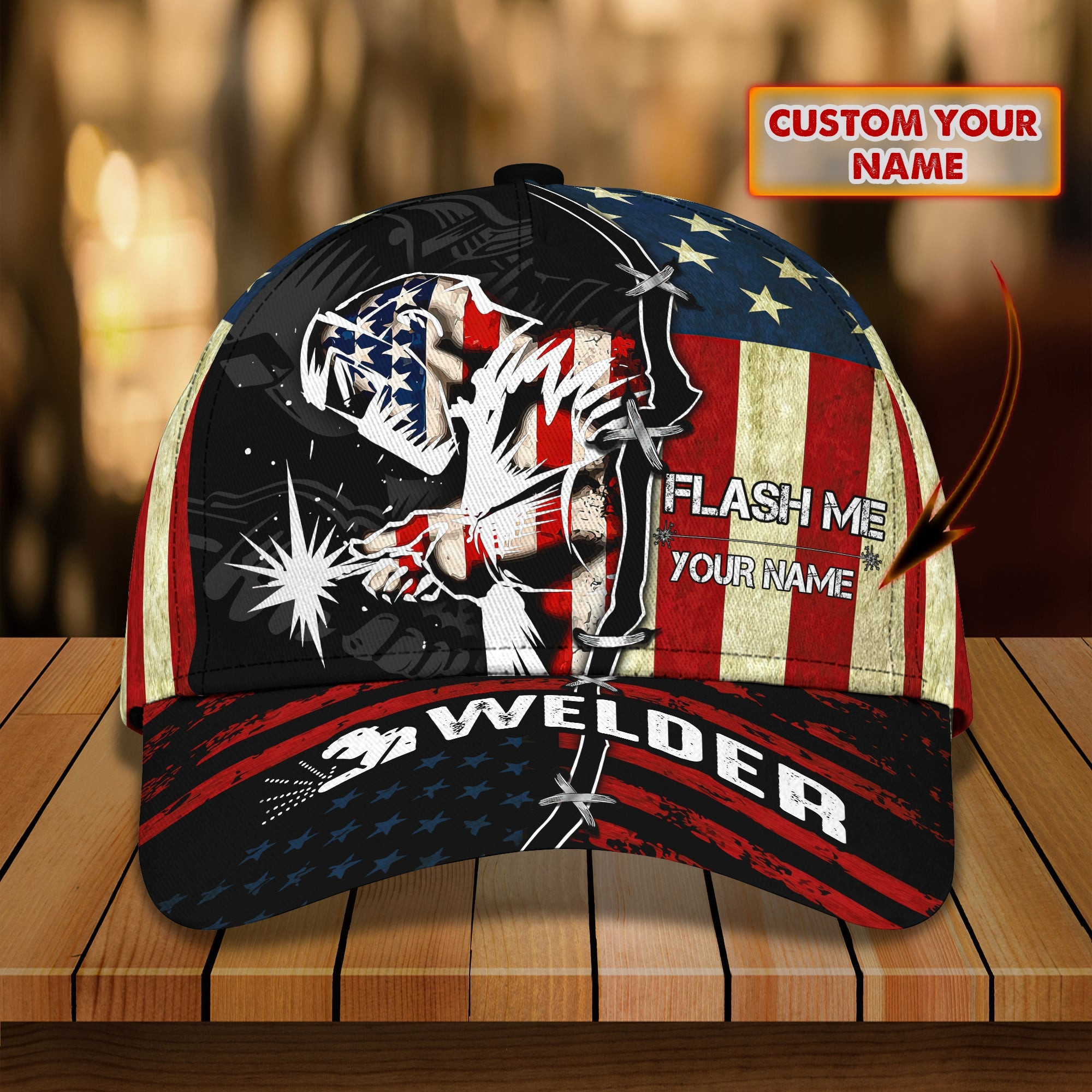 Adeenyc Custom Classic Cap Baseball Cap Hat Baseball Cap Hat- Personalized Welder Cap Hats Gifts for men & women Adeenyc.com