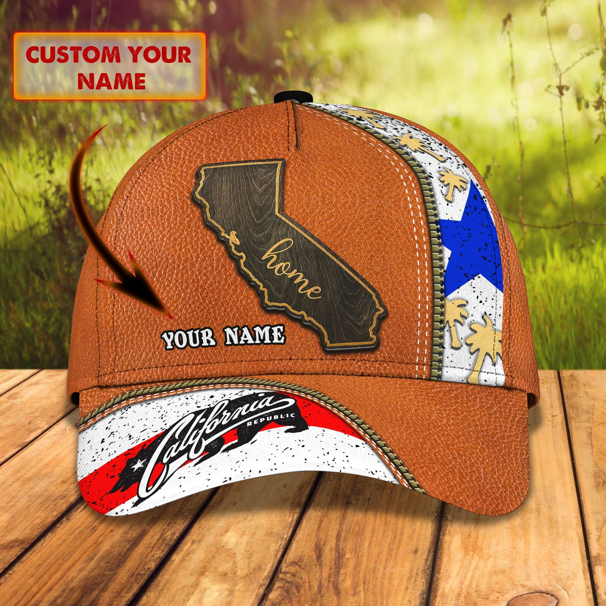 Adeenyc Custom Classic Cap Baseball Cap Hat Baseball Cap HatCalifornia Hat - Personalized Name Hats Gifts for men & women Adeenyc.com