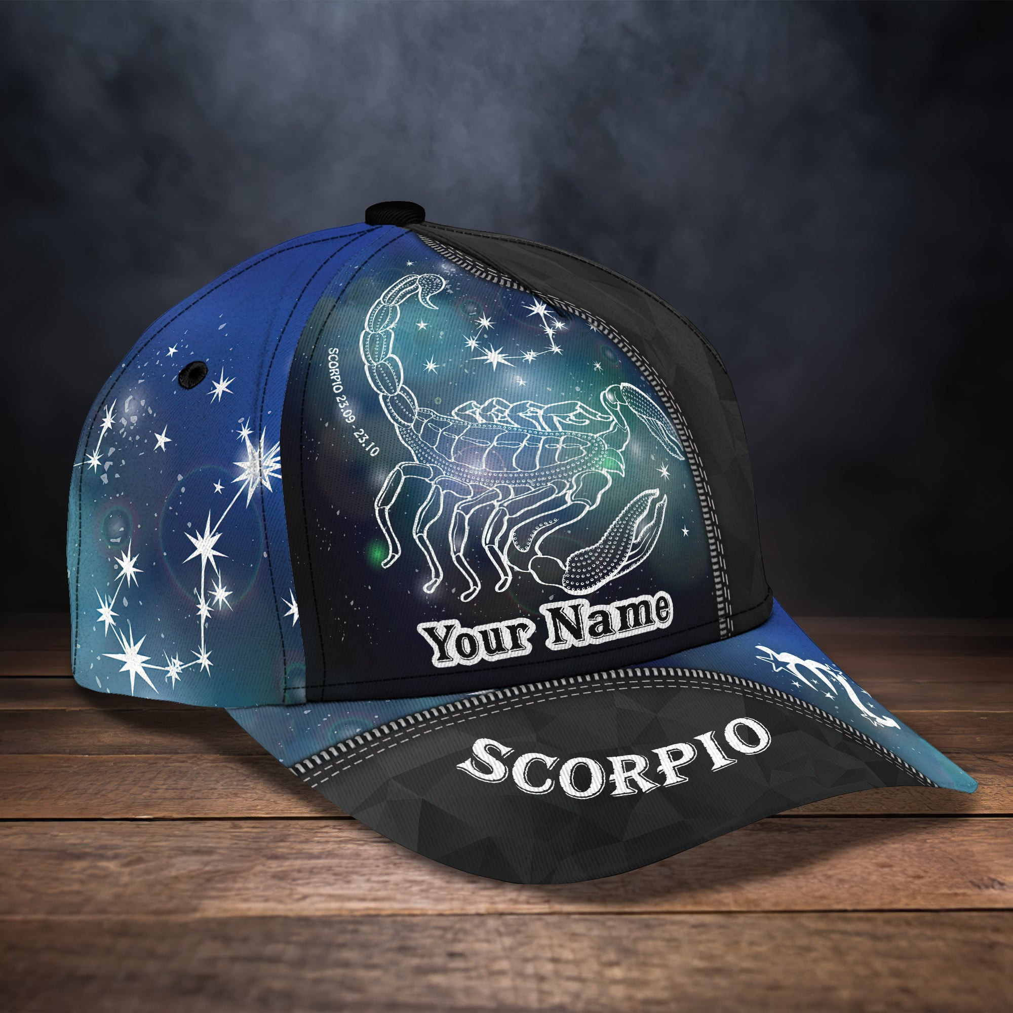 Adeenyc Custom Classic Cap Baseball Cap Hat Baseball Cap HatScorpio - Personalized Name Hats Gifts for men & women Adeenyc.com