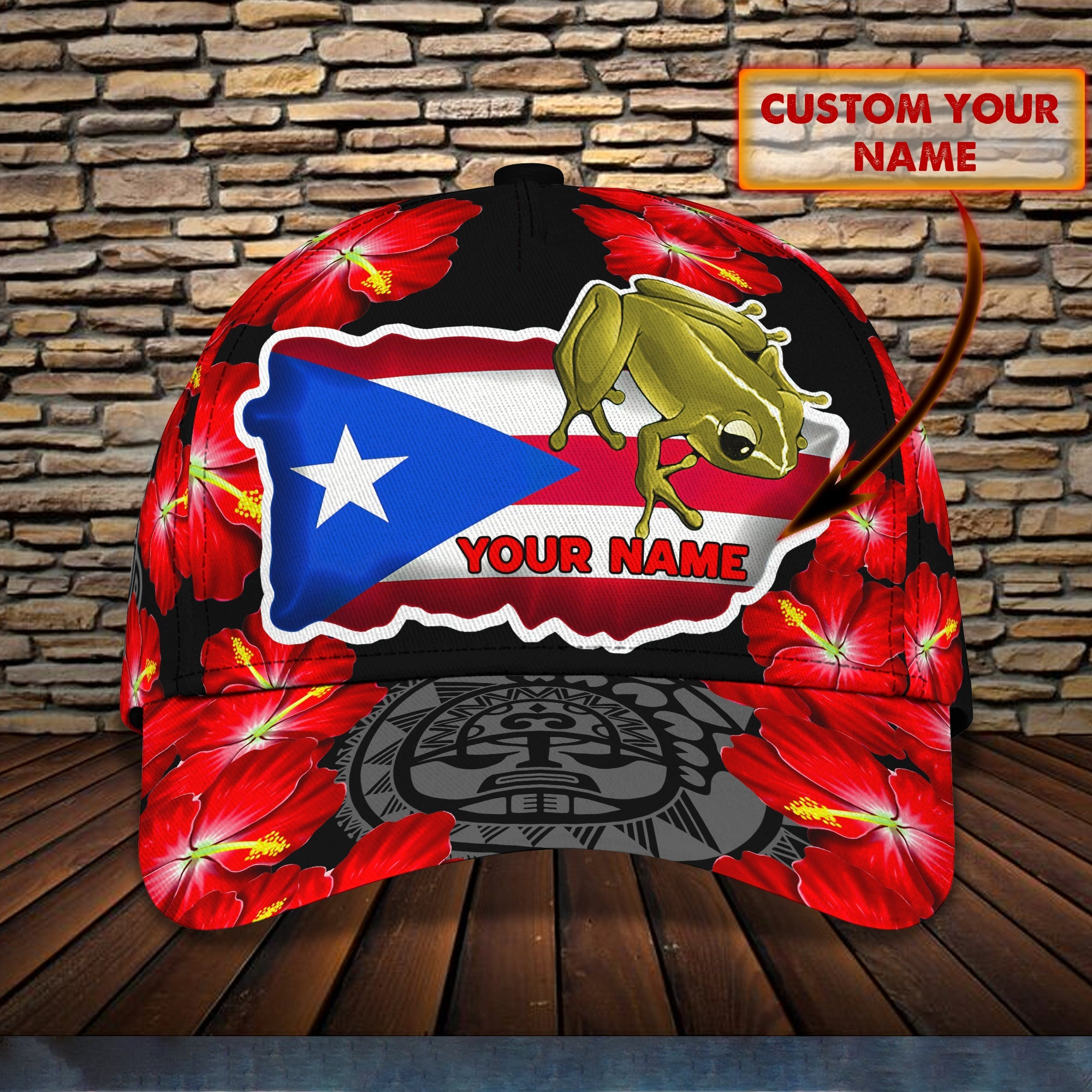 Adeenyc Custom Classic Cap Baseball Cap Hat Baseball Cap HatWith Personalized Name - Puerto Rico Hats Gifts for men & women Adeenyc.com