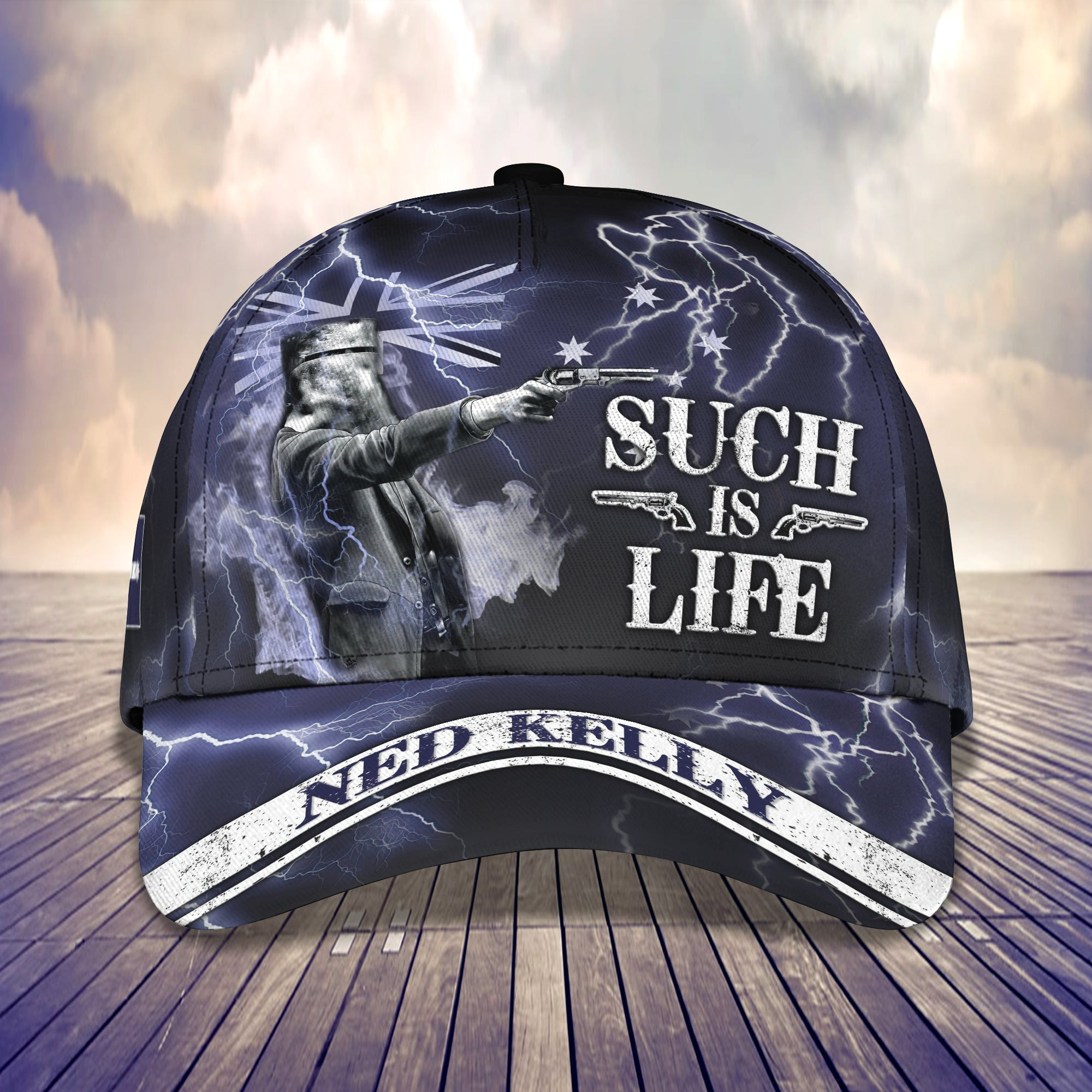 Adeenyc Custom Classic Cap Baseball Cap Hat: Personalized Ned Kelly Such Is Life Design Hats Gifts for men & women Adeenyc.com